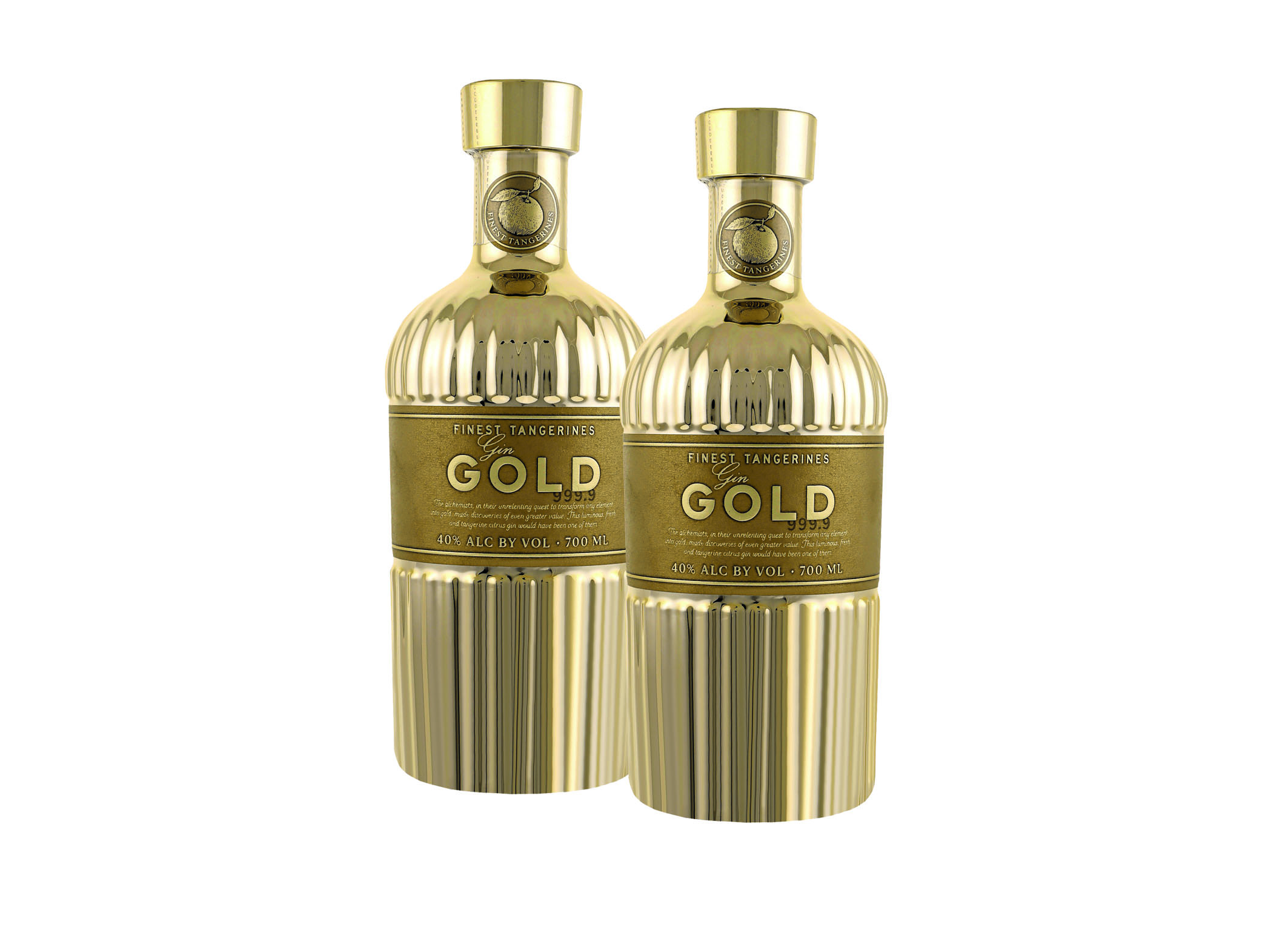 (Bild für) Gold 999.9 Finest Tangerines Gin 0,7L 40% 1