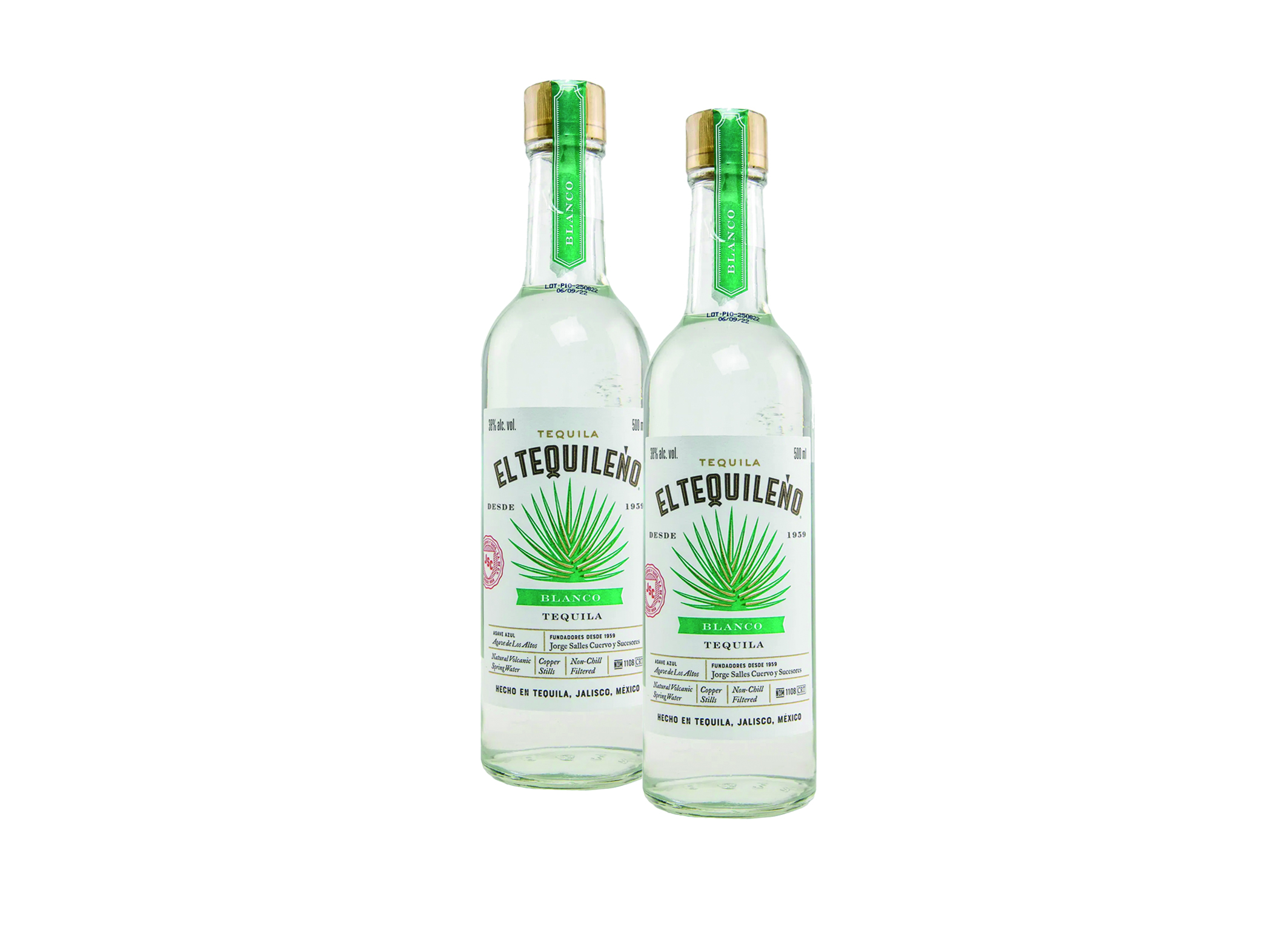 (Bild für) El Tequileno Blanco Tequila 0,5L 38% 6