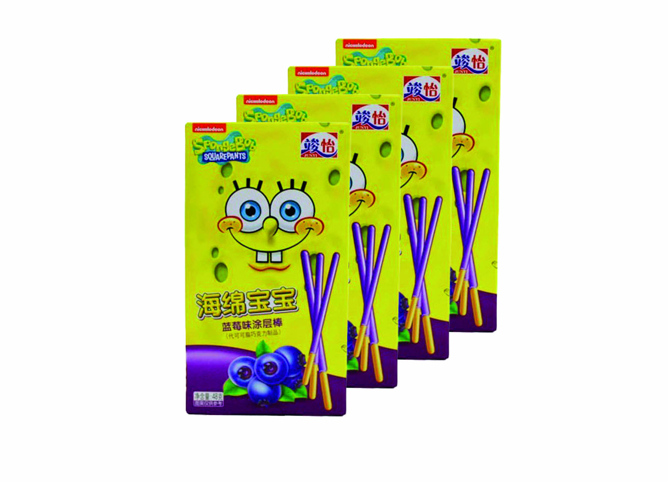 (Bild für) SpongeBob Sticks Blueberry 48g 36