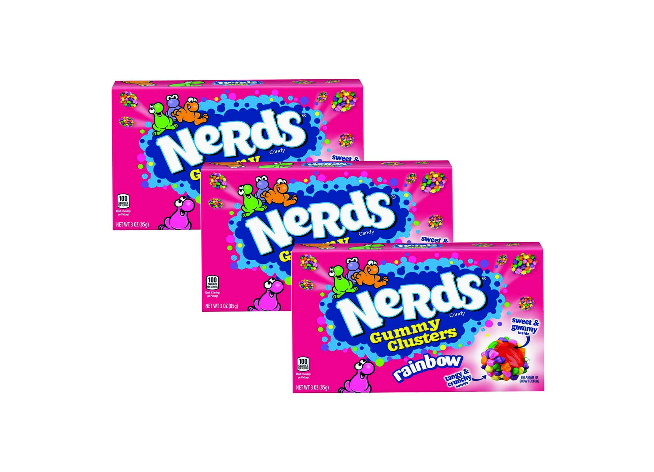 (Bild für) Nerds Gummy Clusters Rainbow 85g 12