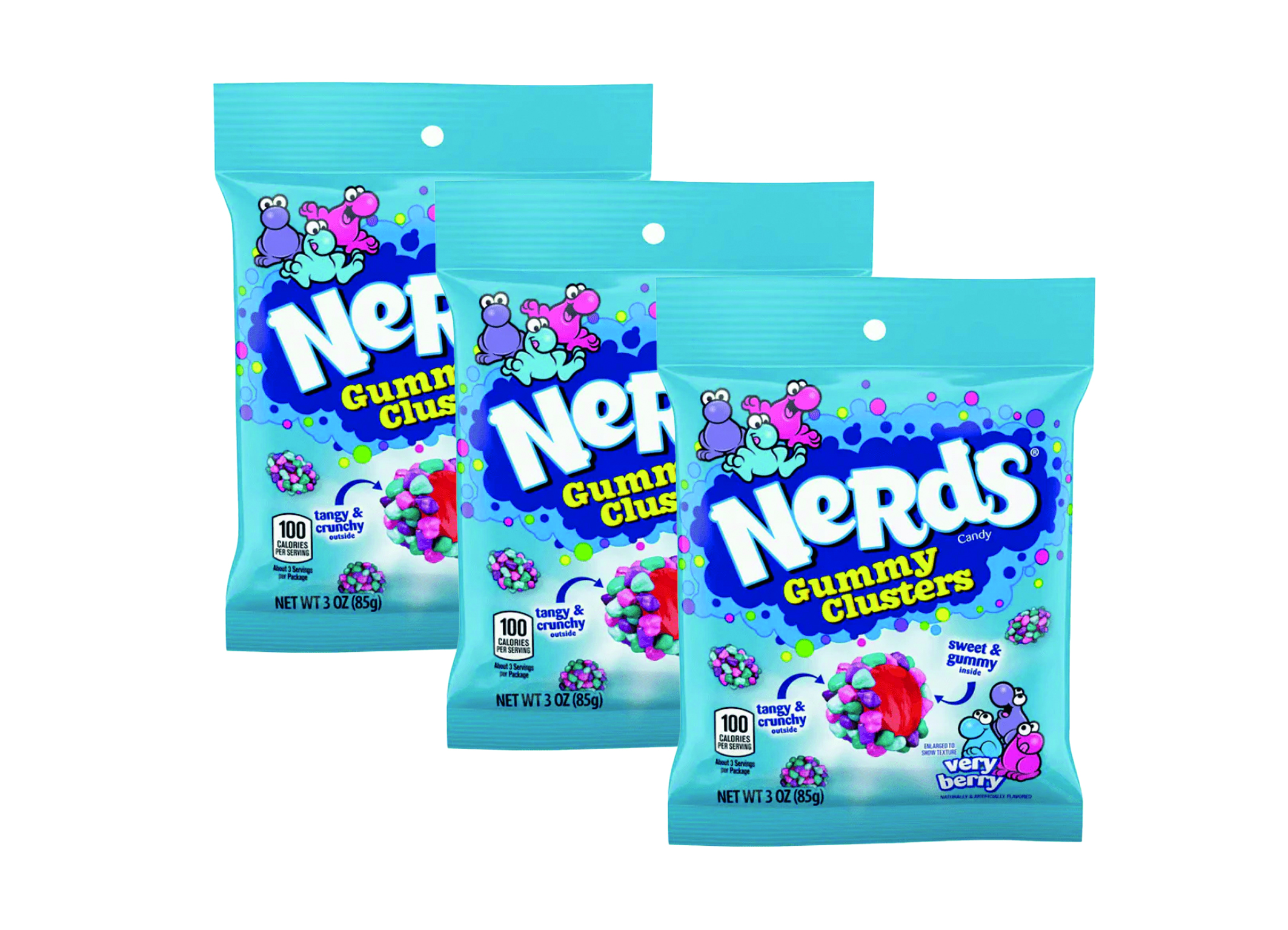 (Bild für) Nerds Gummy Clusters Very Berry 85g 12