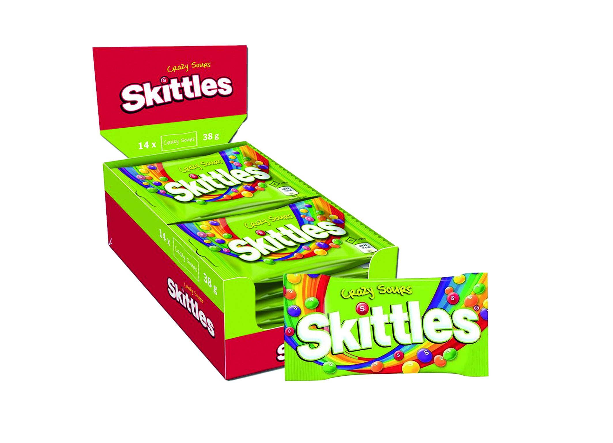 (Bild für) Skittles Crazy Sours 38g 14