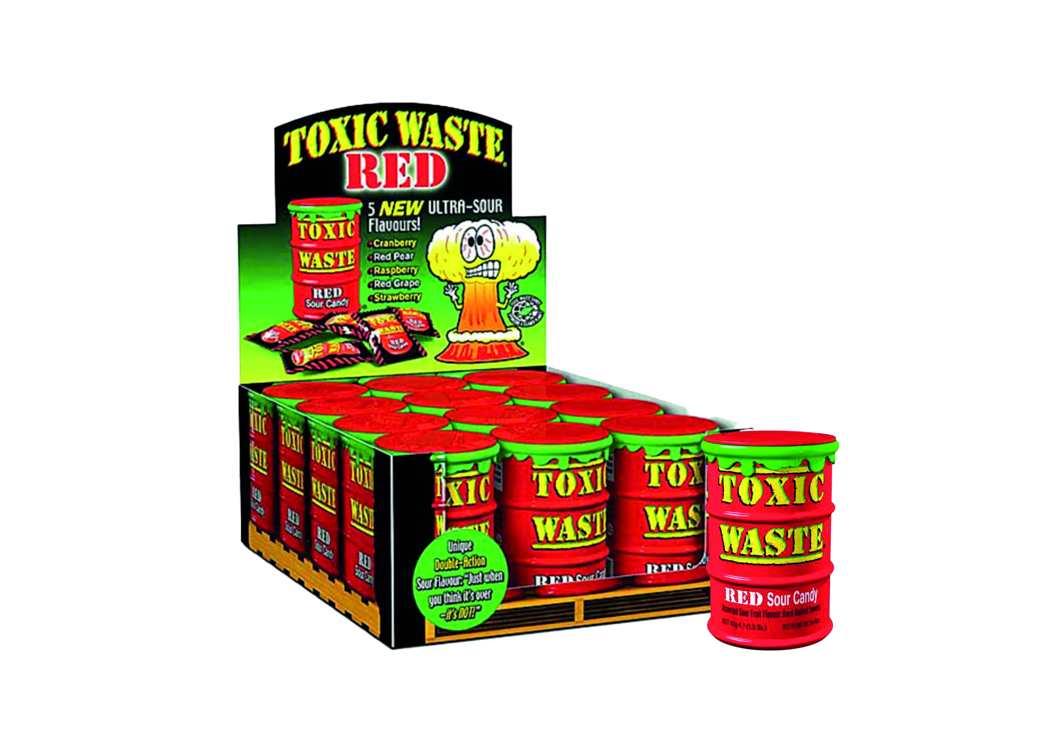 (Bild für) Toxic Waste Red Sour 42g 12