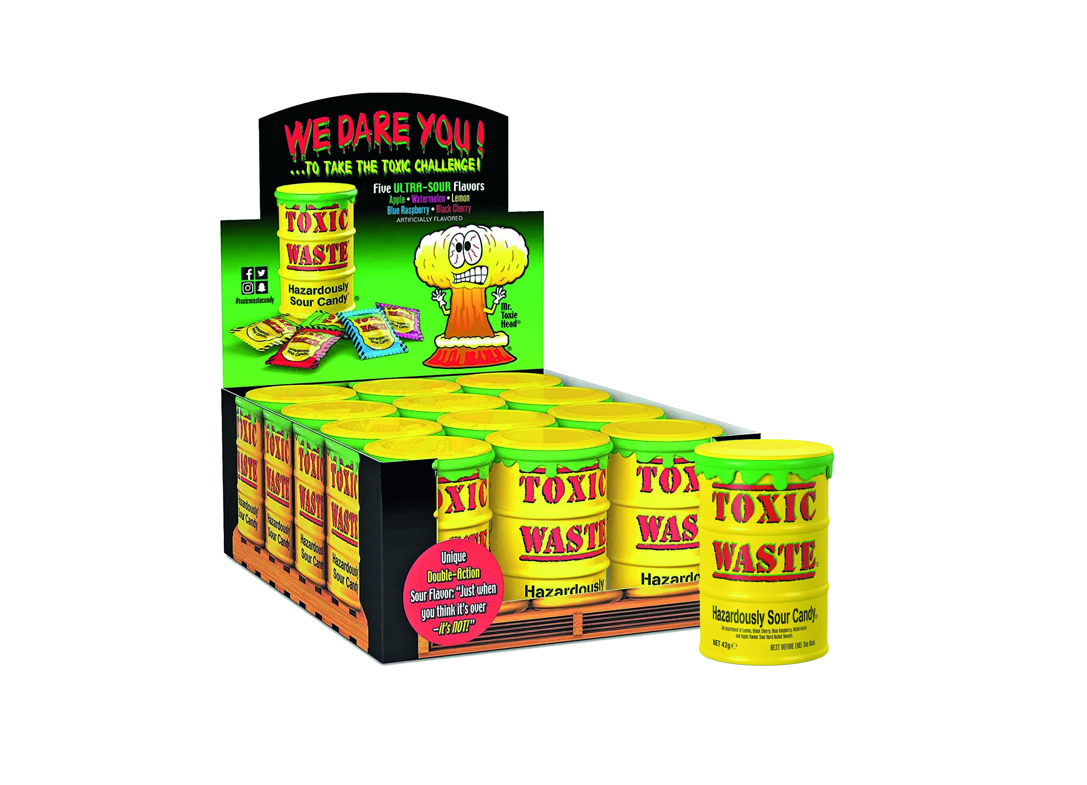 (Bild für) Toxic Waste Yellow Sour 42g 12