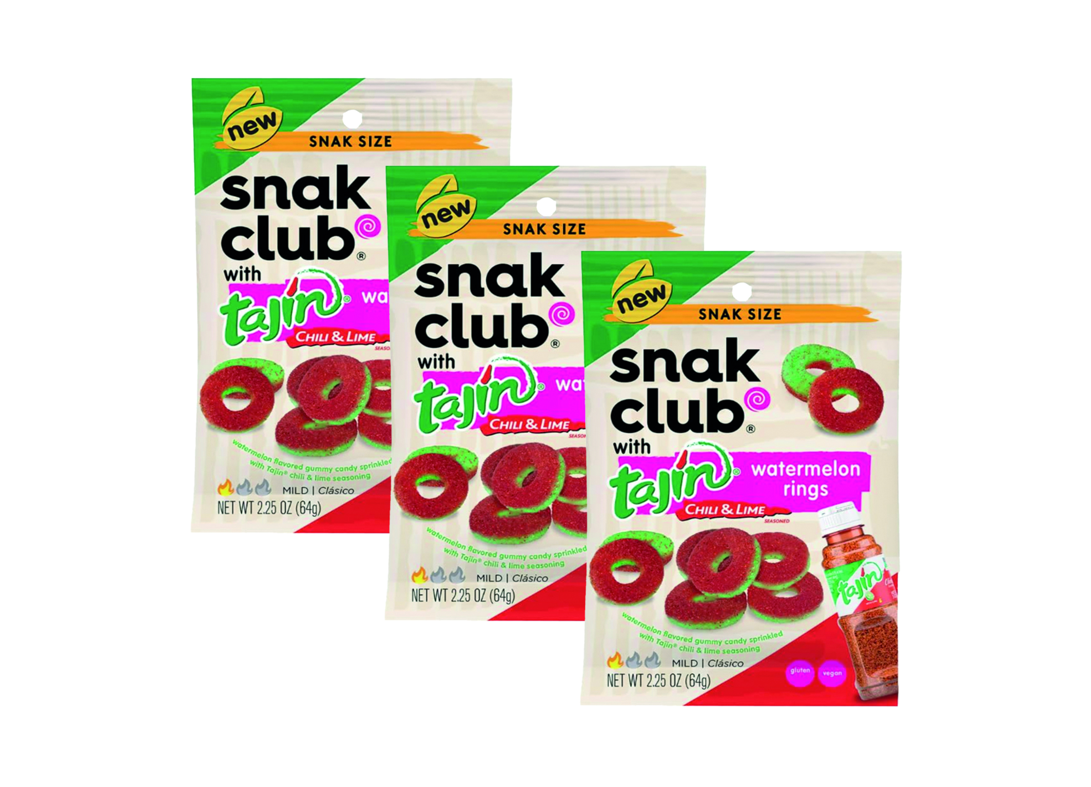 (Bild für) Snack Club Tajin Watermelon Rings 64g 12