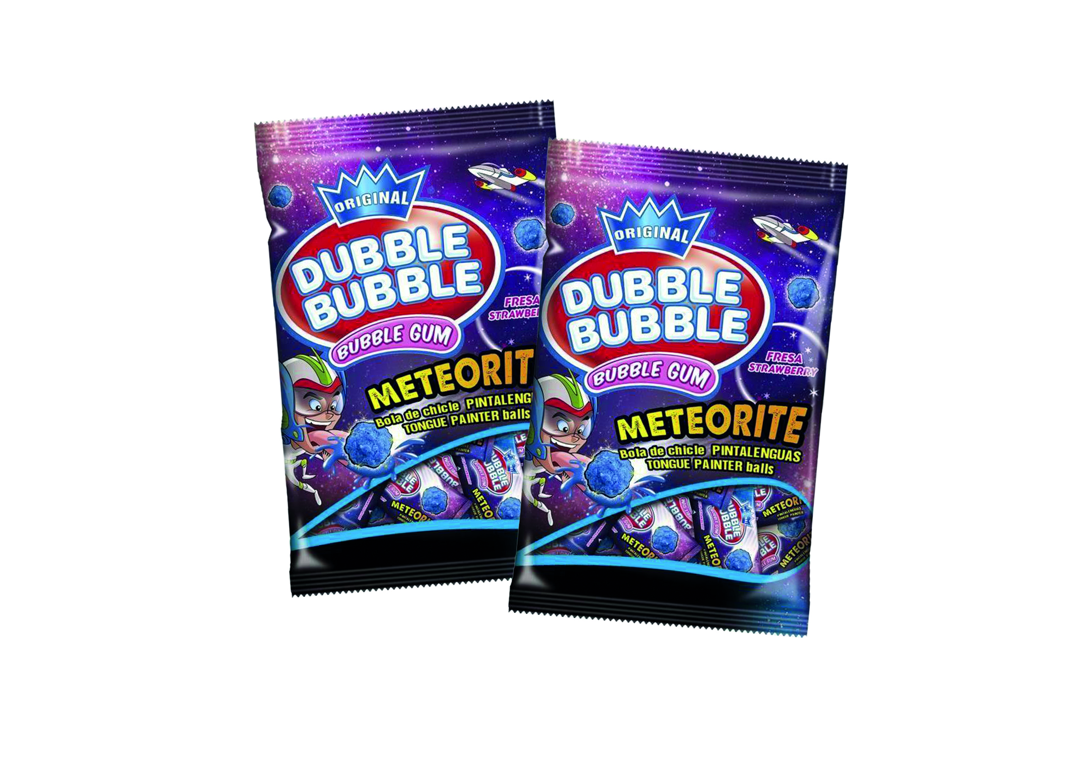 (Bild für) Dubble Bubble Meteorite Gum 85g 12
