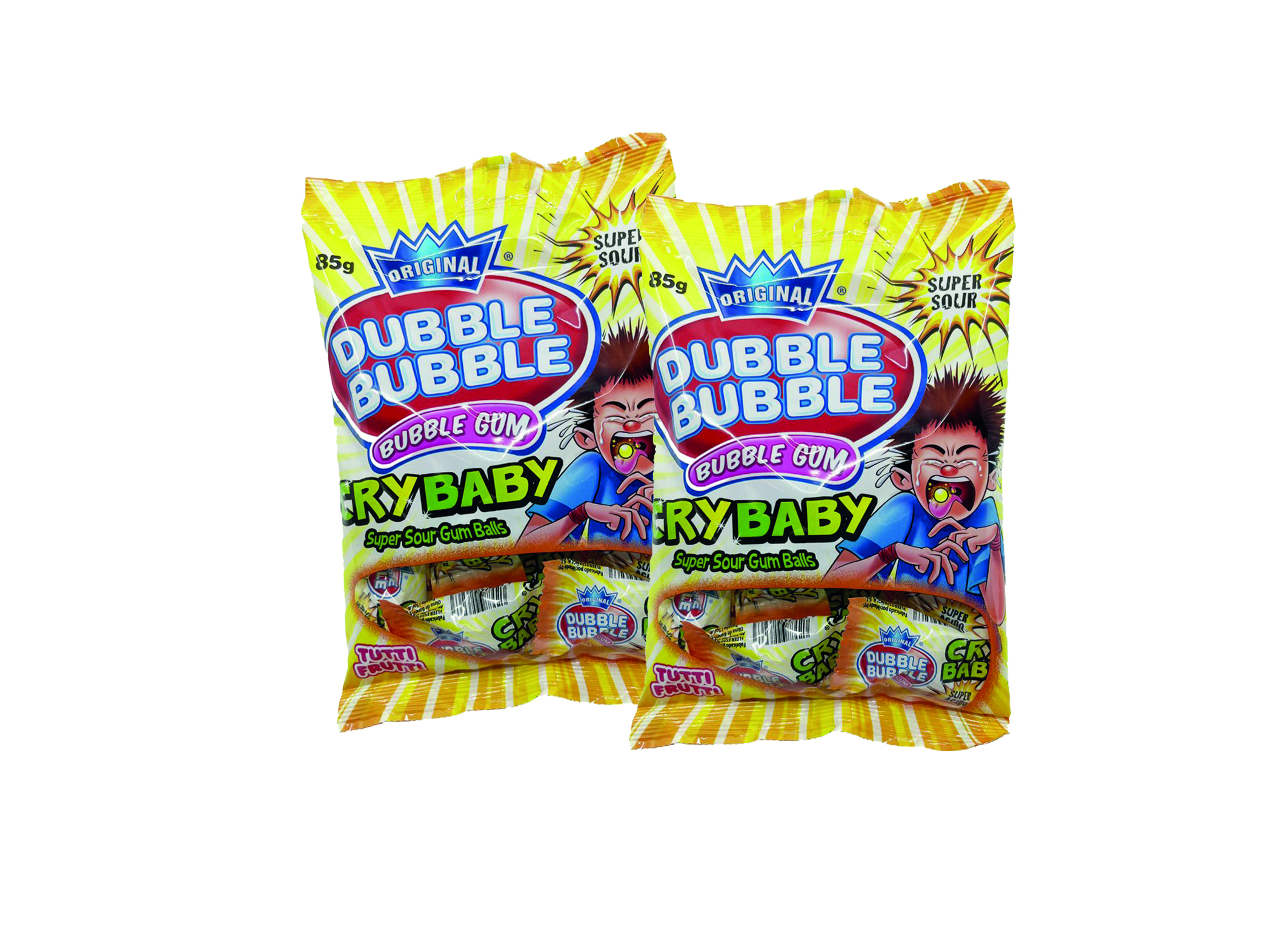 (Bild für) Dubble Bubble Cry Baby Sour Gum 85g 12