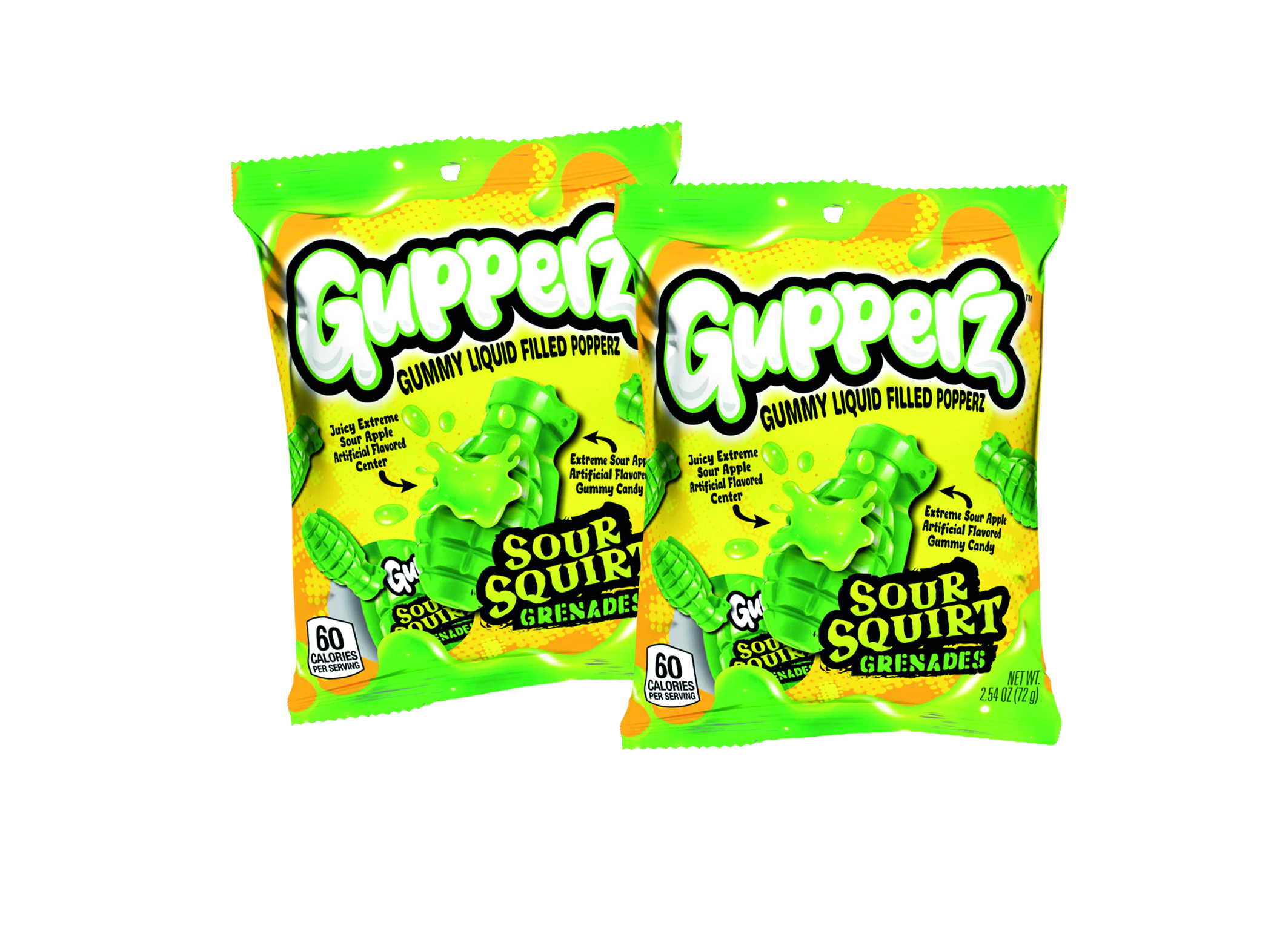 (Bild für) Gupperz Sour Squirt Grenades 72g 12