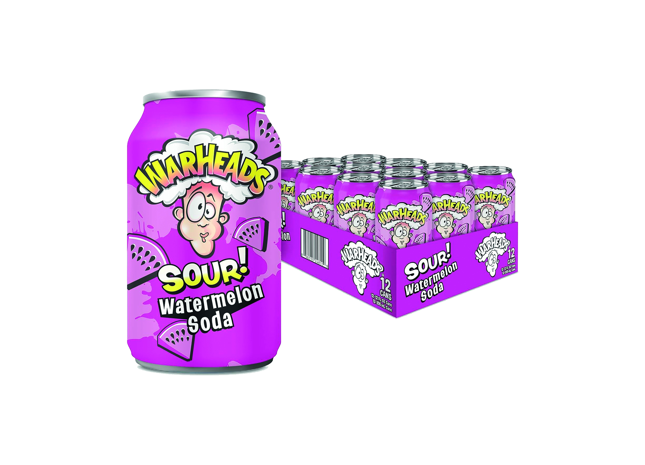 (Bild für) Warheads Watermelon Soda 0,355L DS 12