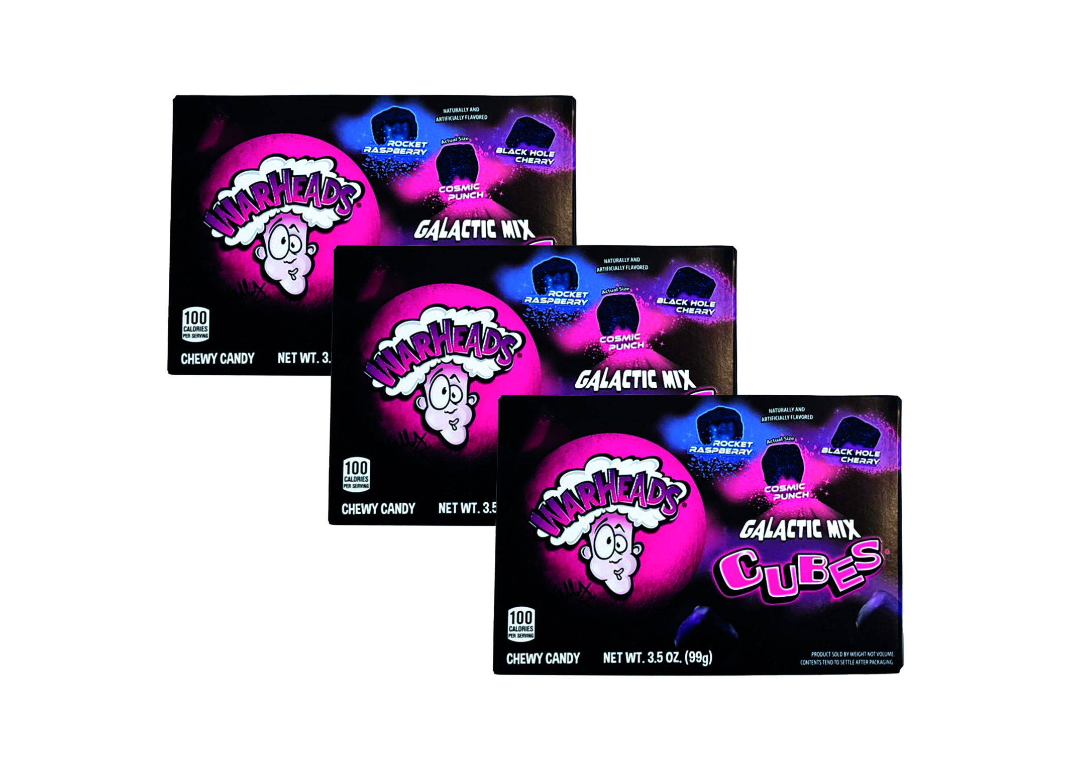 (Bild für) Warheads Galactic Mix Cubes 99g 12