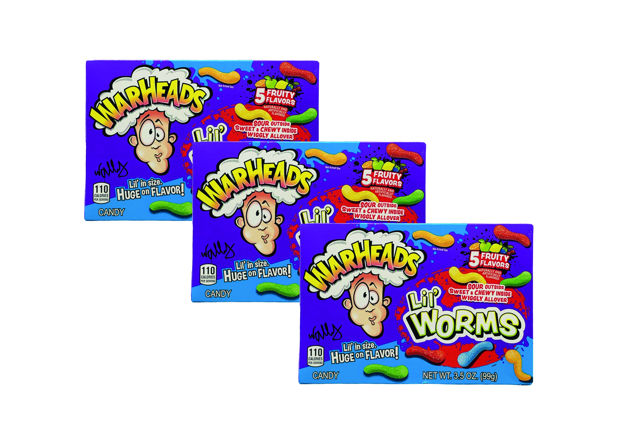 (Bild für) Warheads Lil Worms 99g 12