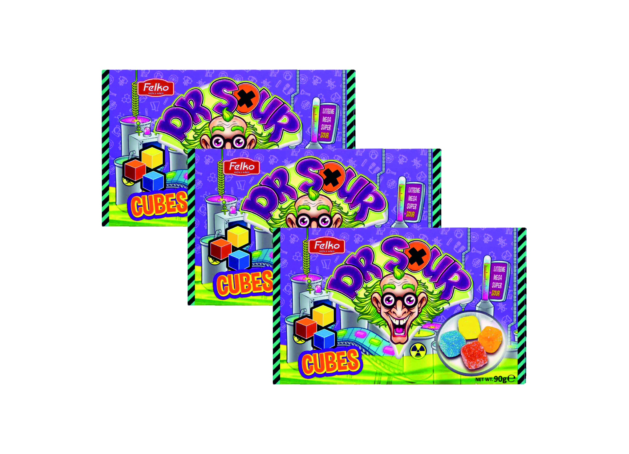 (Bild für) Dr. Sour Cubes 90g 12