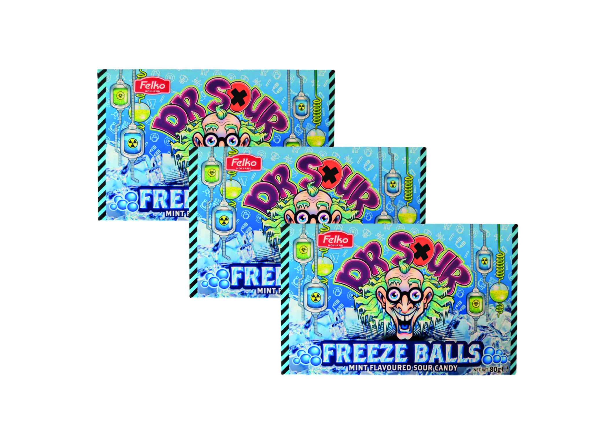 (Bild für) Dr. Sour Freeze Balls 80g 12