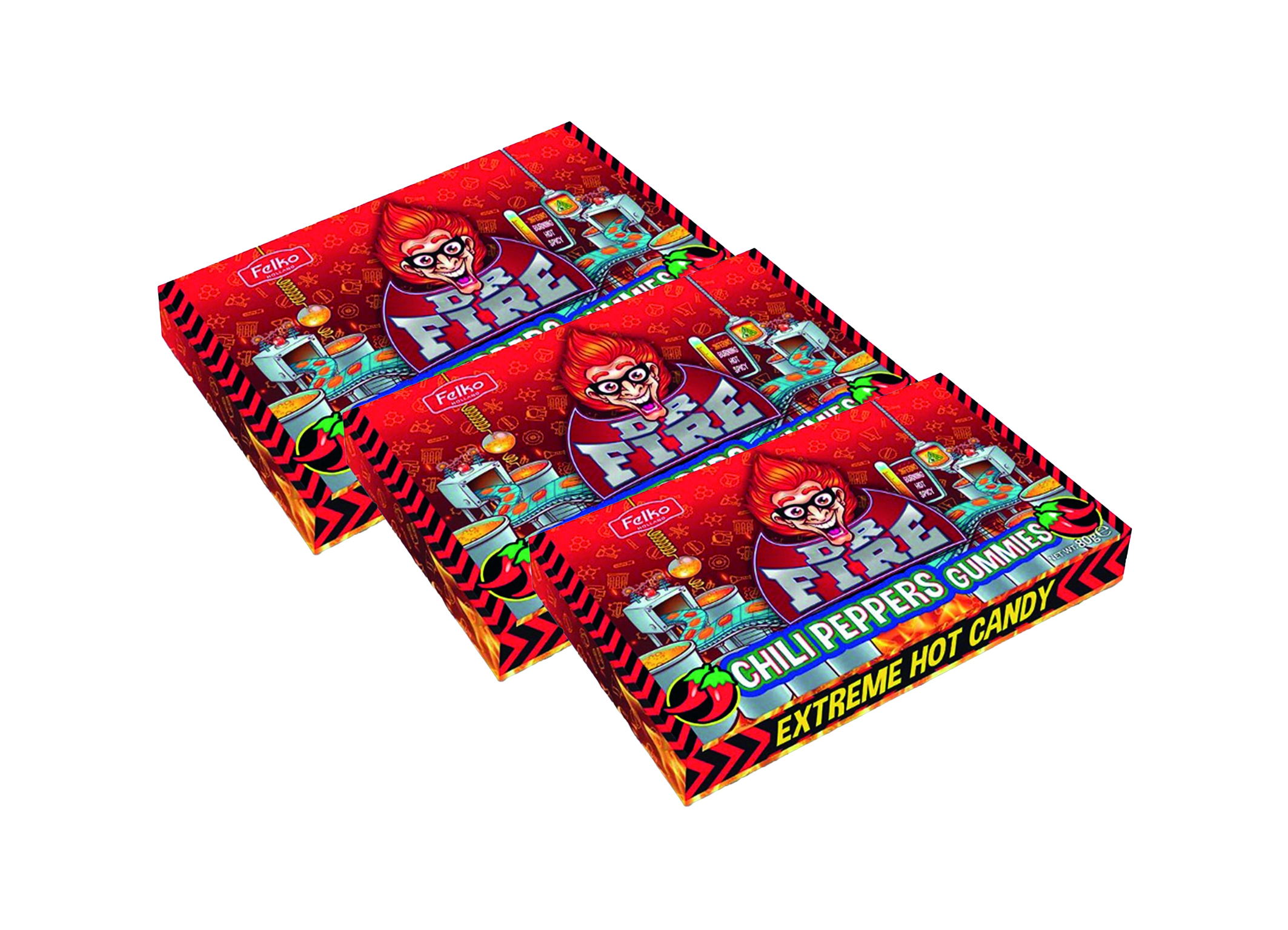 (Bild für) Dr. Fire Chili Pepper Gummies 80g 12