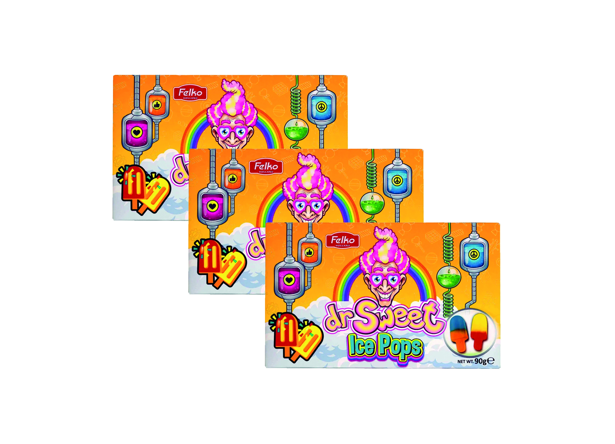 (Bild für) Dr. Sweet Ice Pops Gummies 90g 12