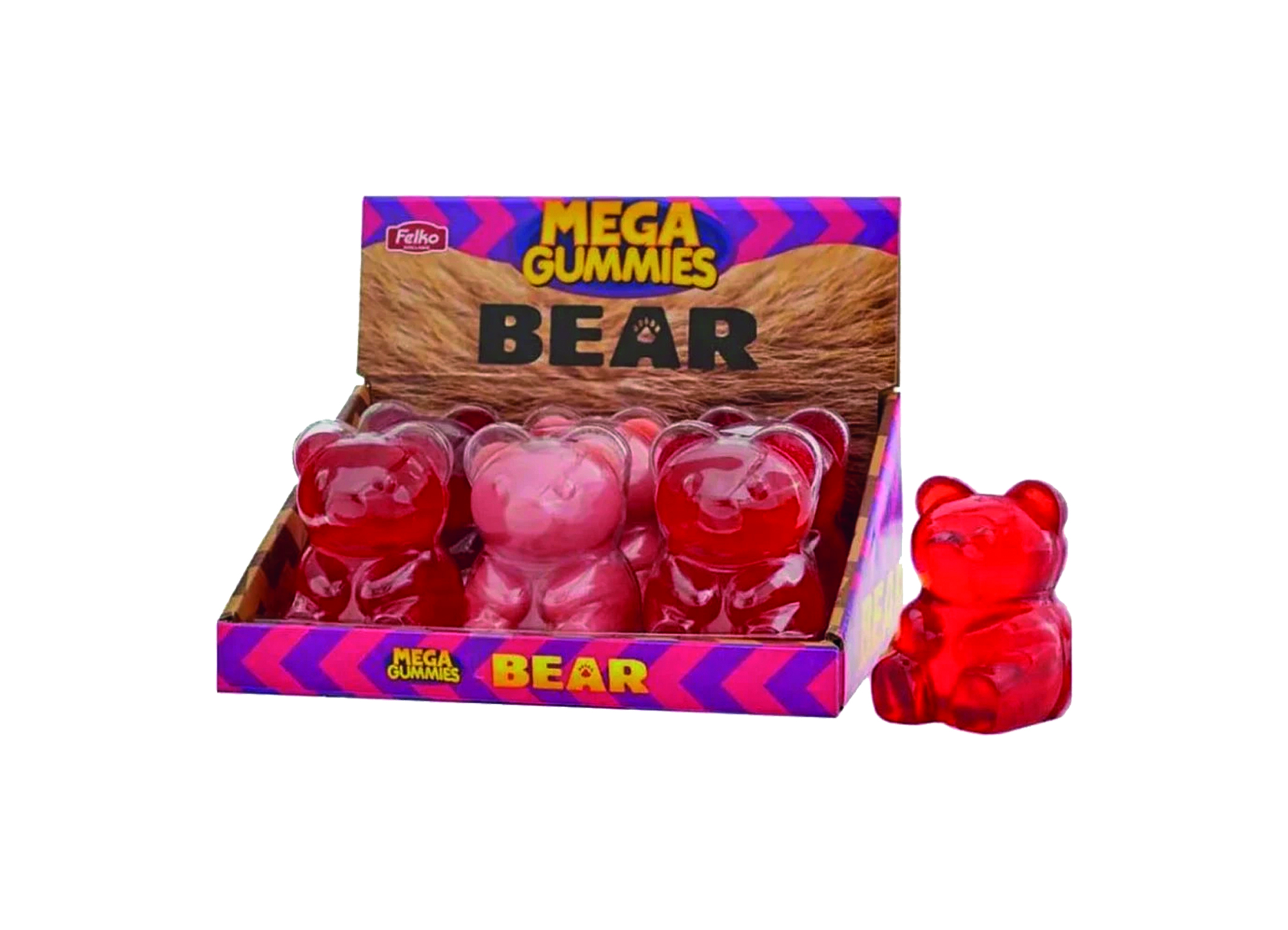(Bild für) Mega Gummies Jelly Bear Midi 350g 6