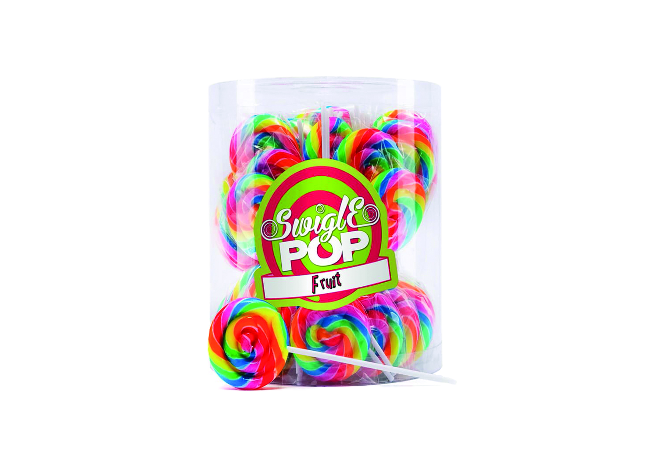 (Bild für) Swigle Pops Mini Rainbow 12g 50 Stk. 1