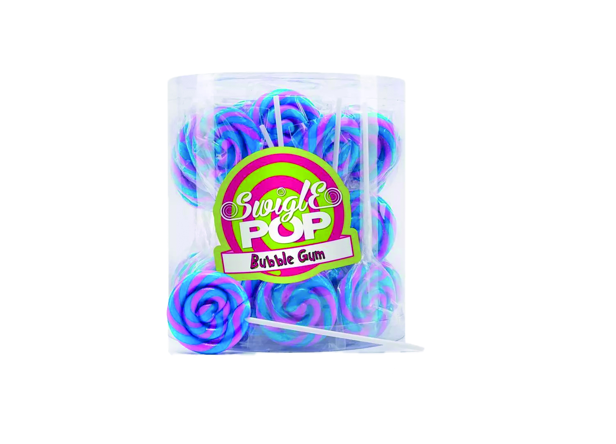 (Bild für) Swigle Pops Mini Bubble Gum 12g 50 Stk. 1