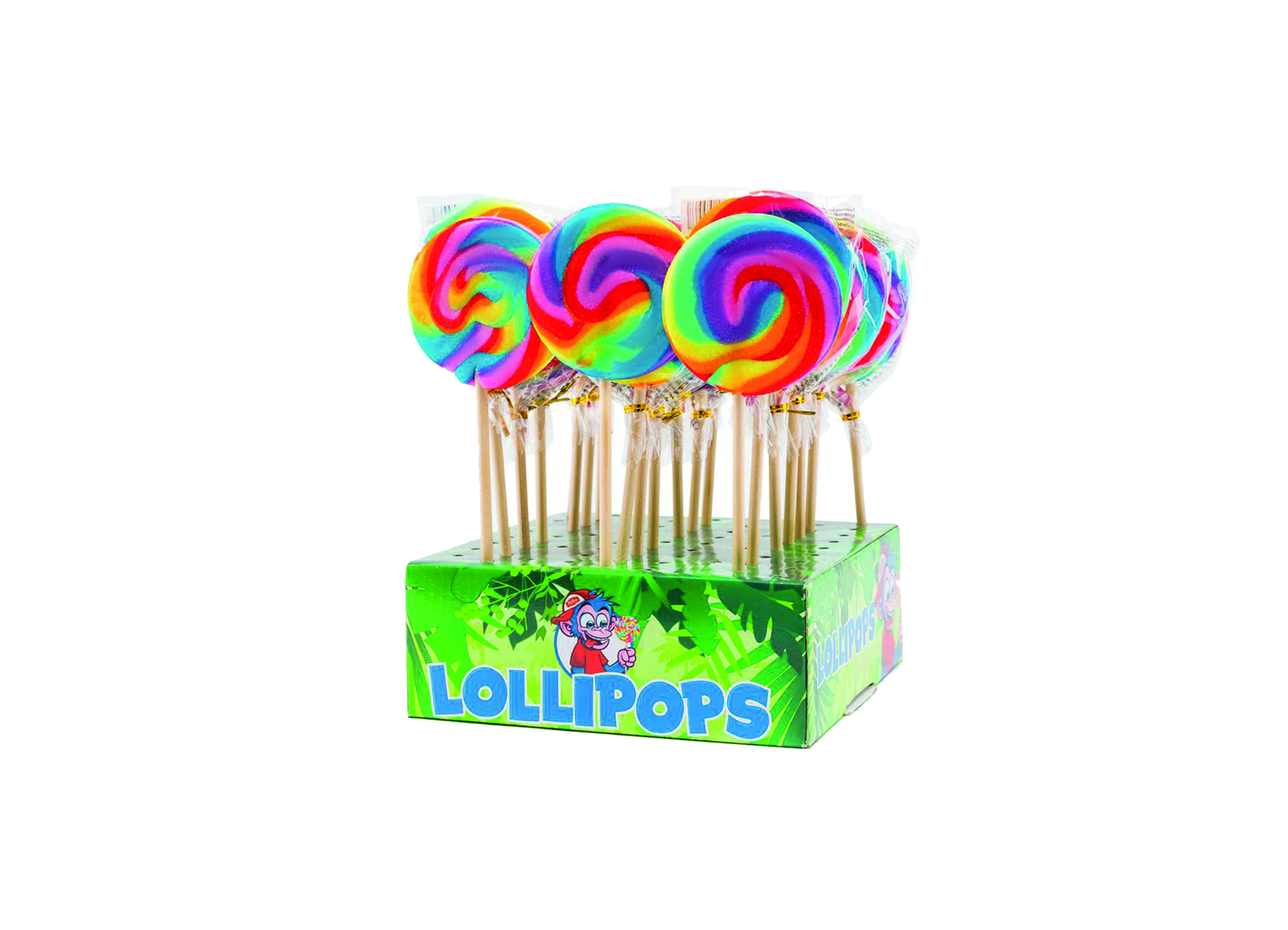 (Bild für) Felko Mini Lollipops Assorted Rainbow 17g 24