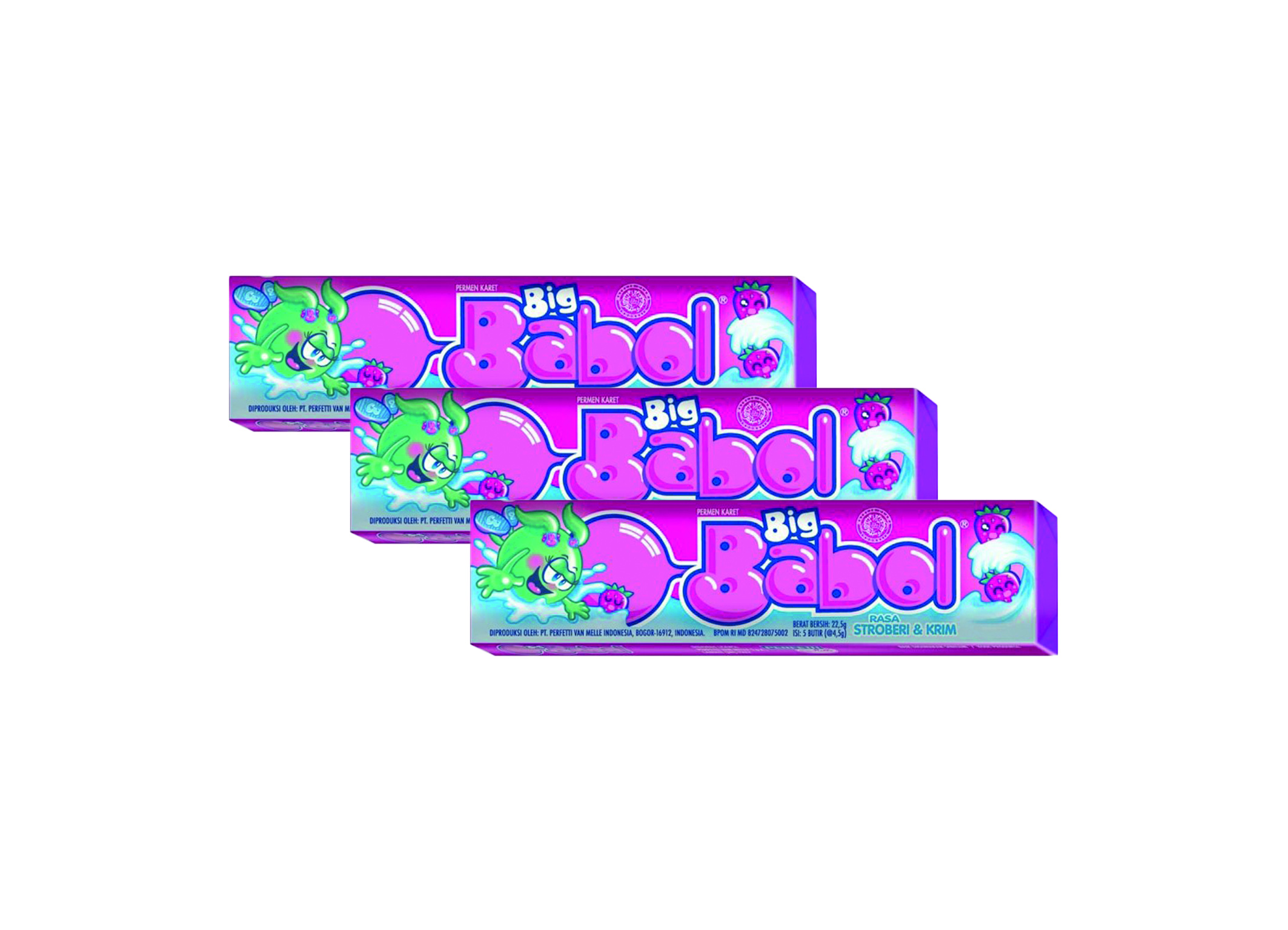 (Bild für) Chupa Chups Big Babol Strawberry Cream 20g 20