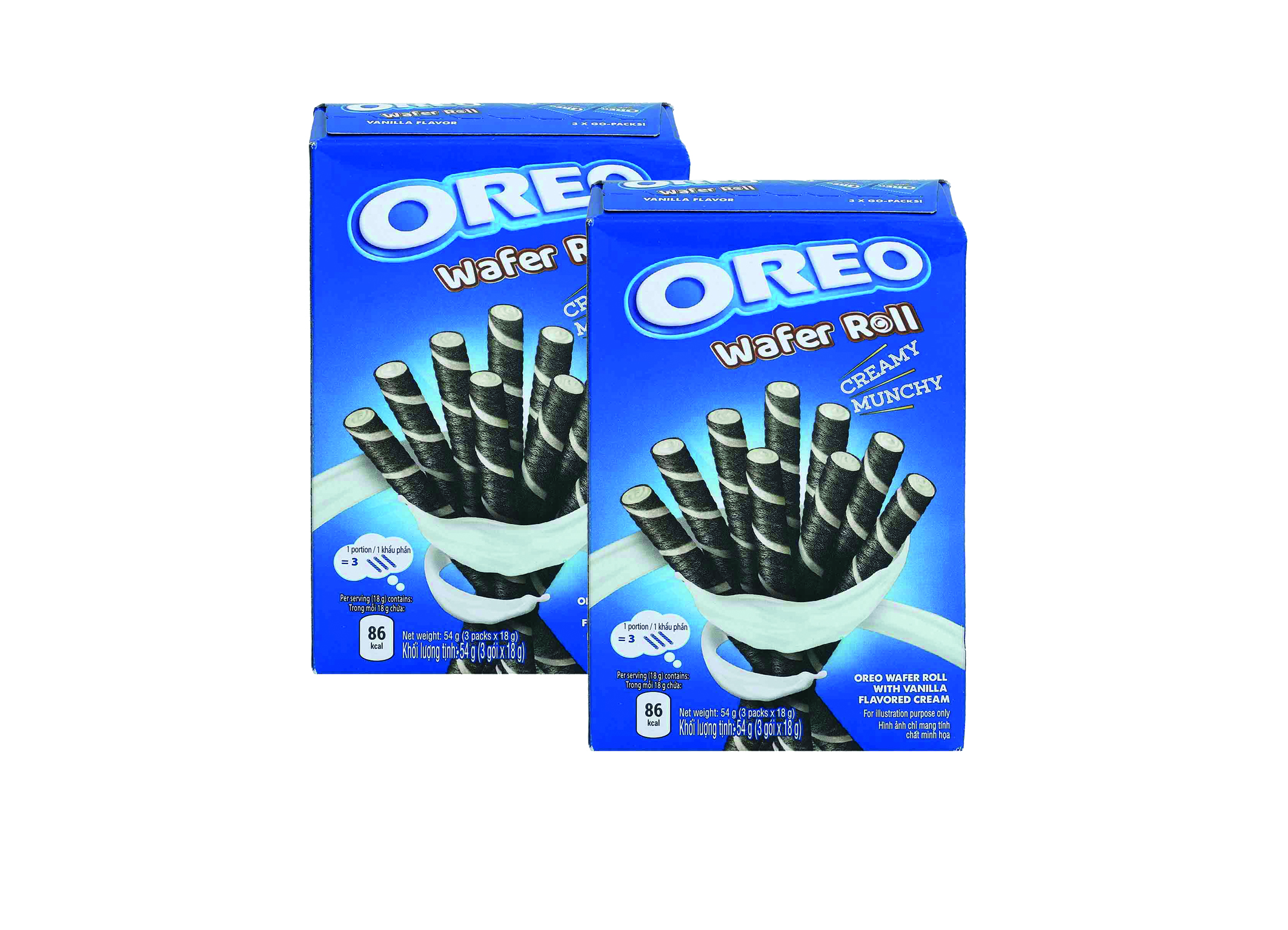 (Bild für) Oreo Wafer Roll Vanille 54g 20