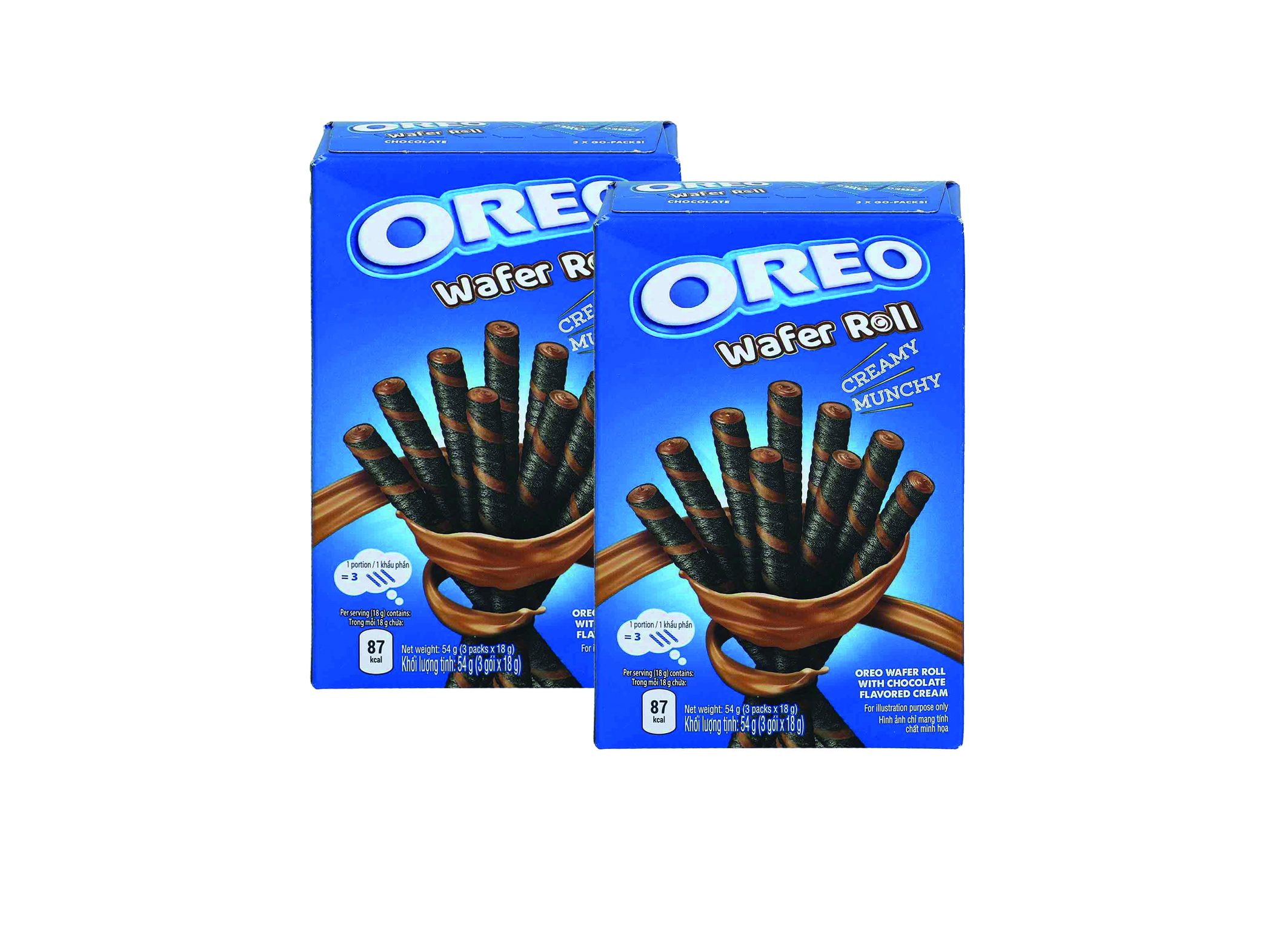 (Bild für) Oreo Wafer Roll Choco 54g 20