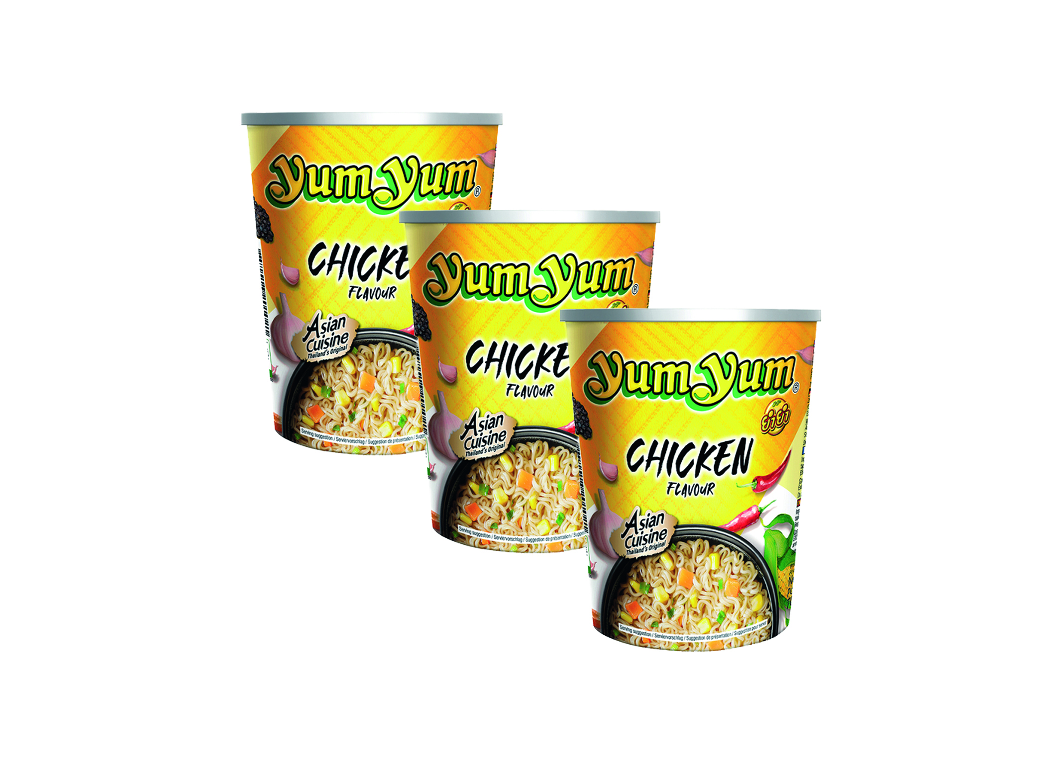 (Bild für) Yum Yum Nudeln Chicken Cup 70g 12