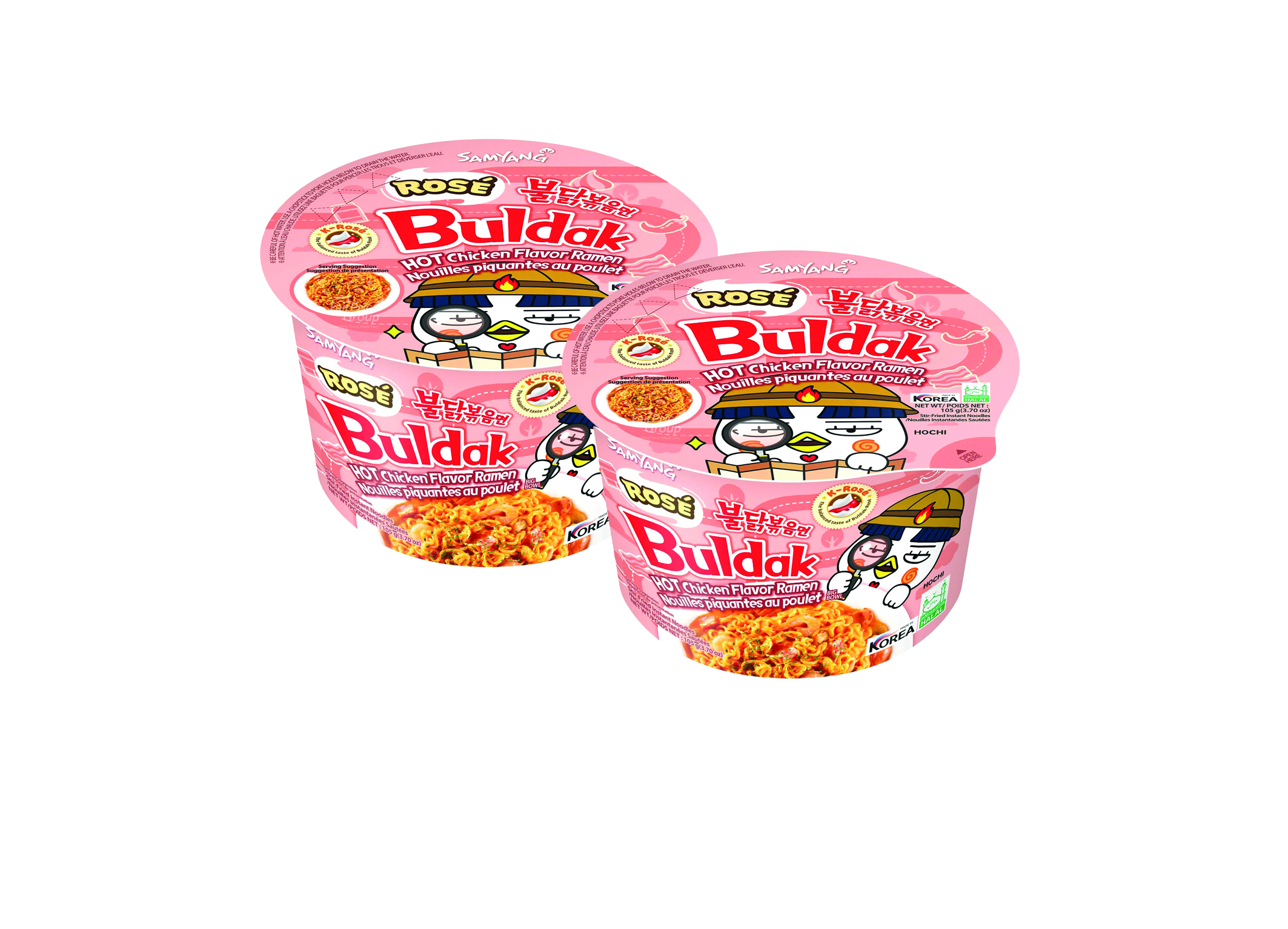 (Bild für) Samyang Buldak Rose Big Bowl 105g 16