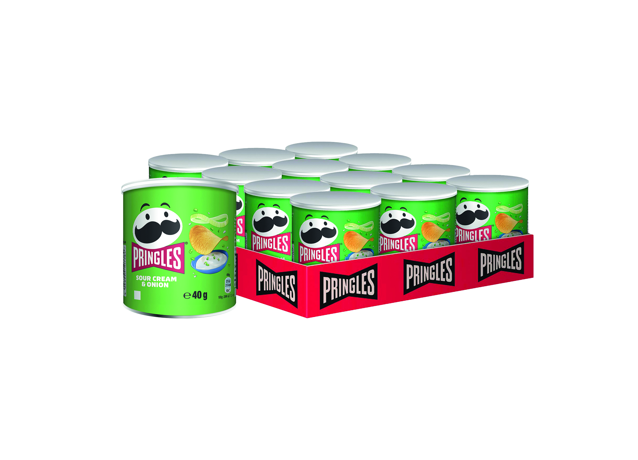 (Bild für) Pringles Sour Cream & Onion 40g 12