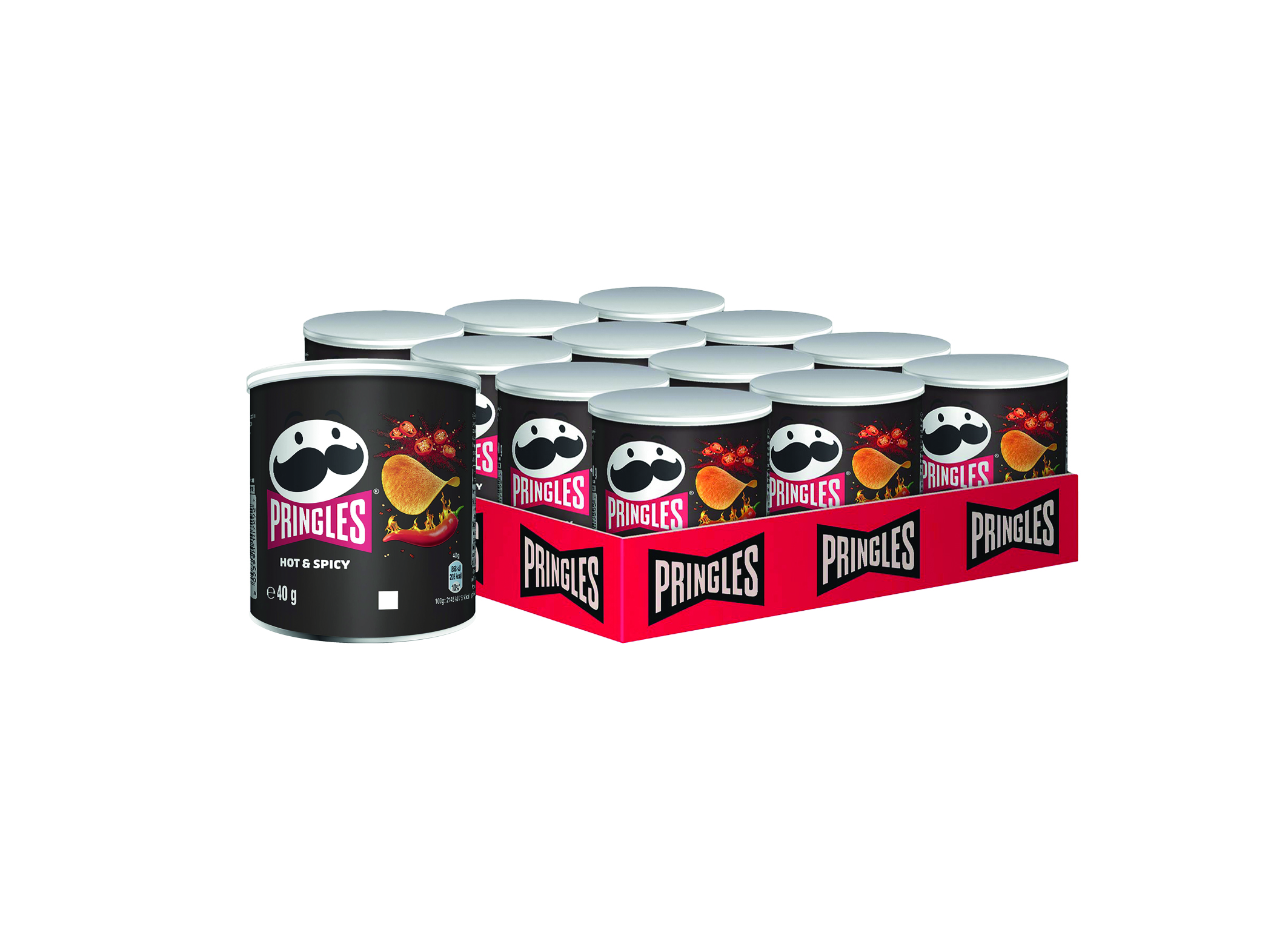 (Bild für) Pringles Hot & Spicy 40g 12