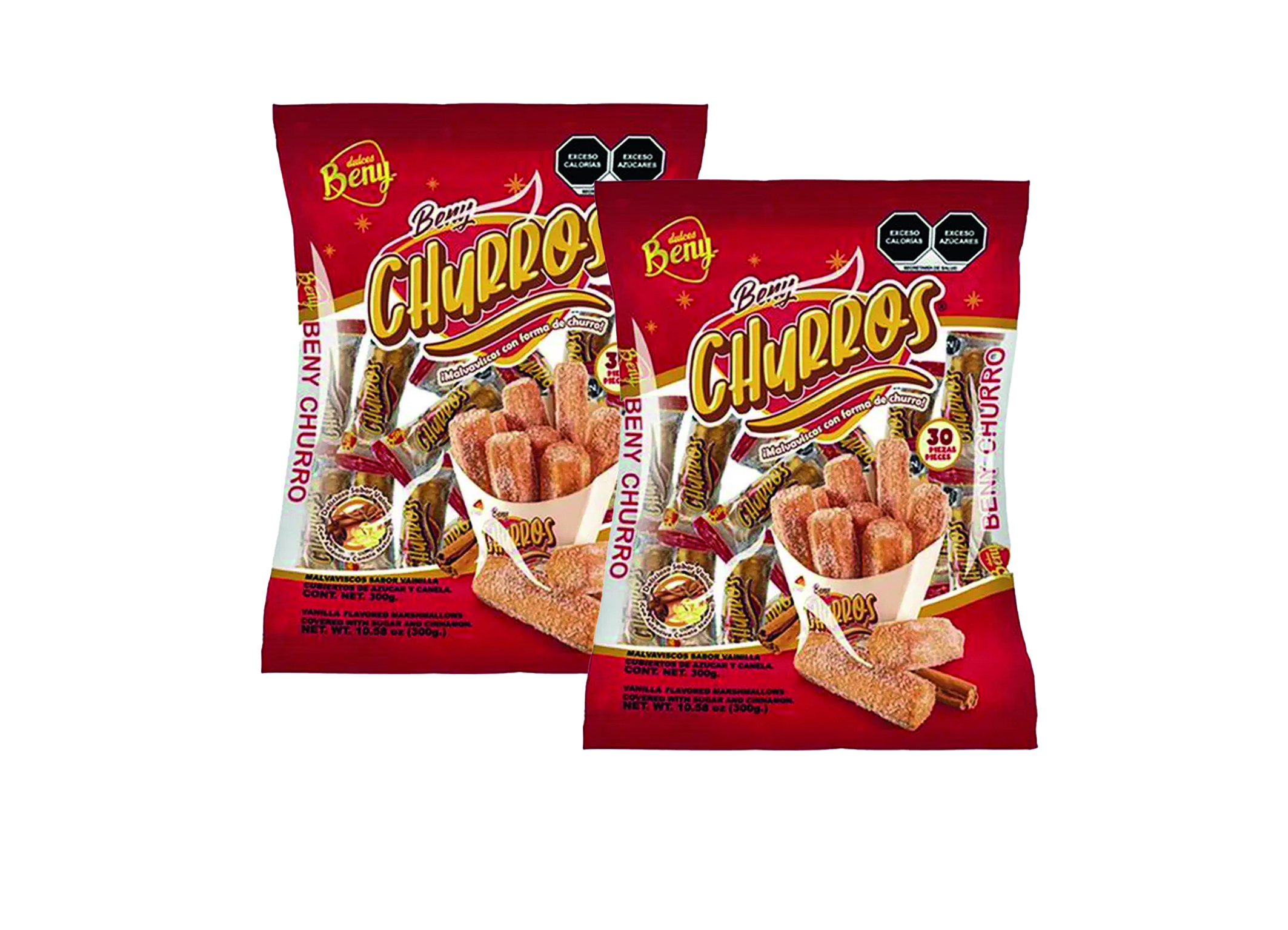 (Bild für) Beny Marshmallow Churros 10g 30