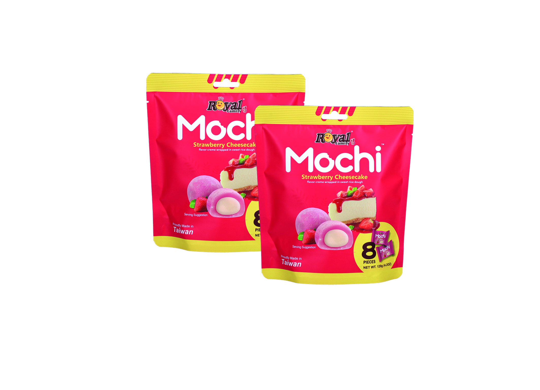 (Bild für) Royal Family Mochi Strawberry Cheesecake 120g 12