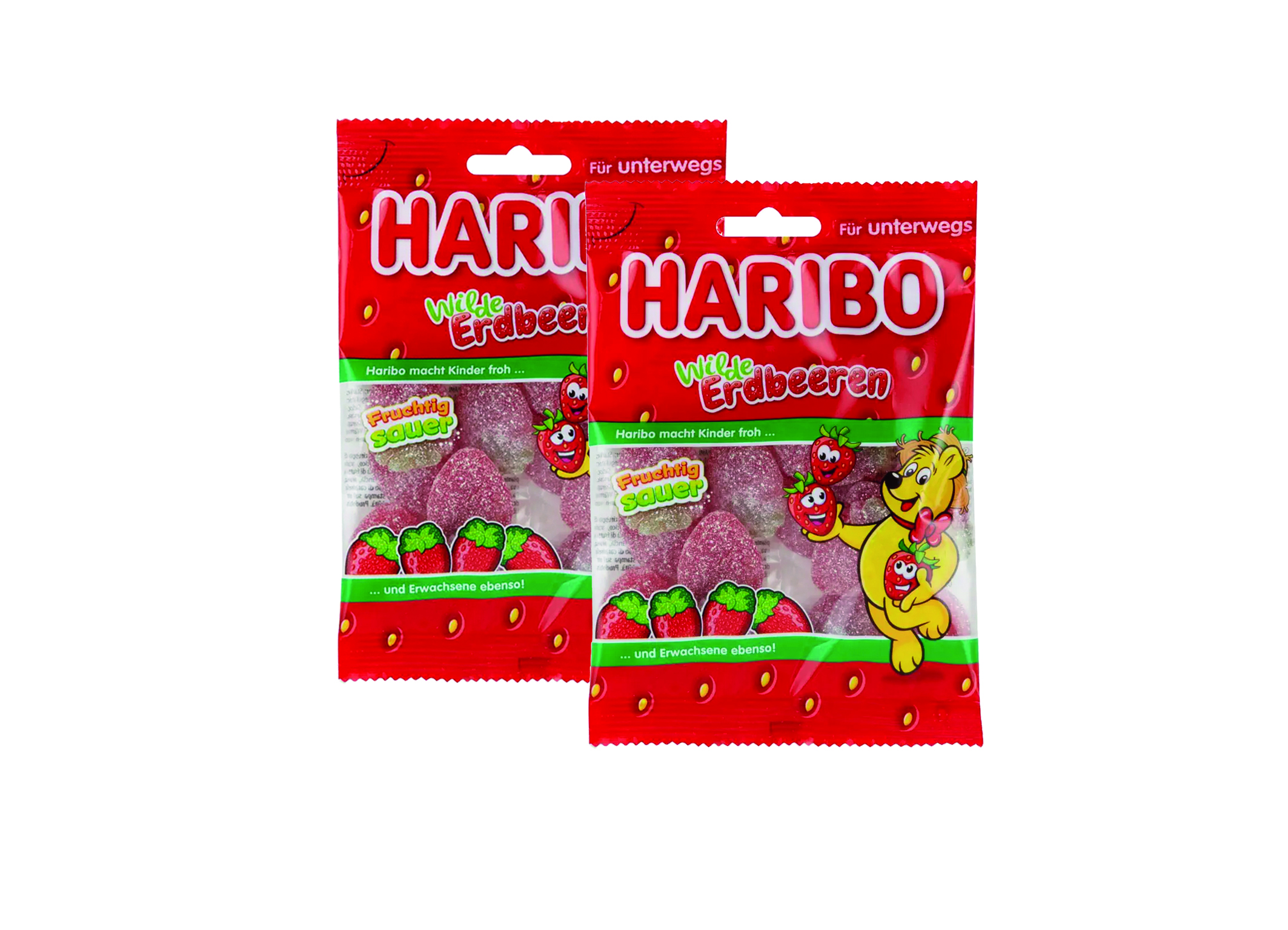 (Bild für) Haribo Wilde Erdbeeren Sauer 100g 24