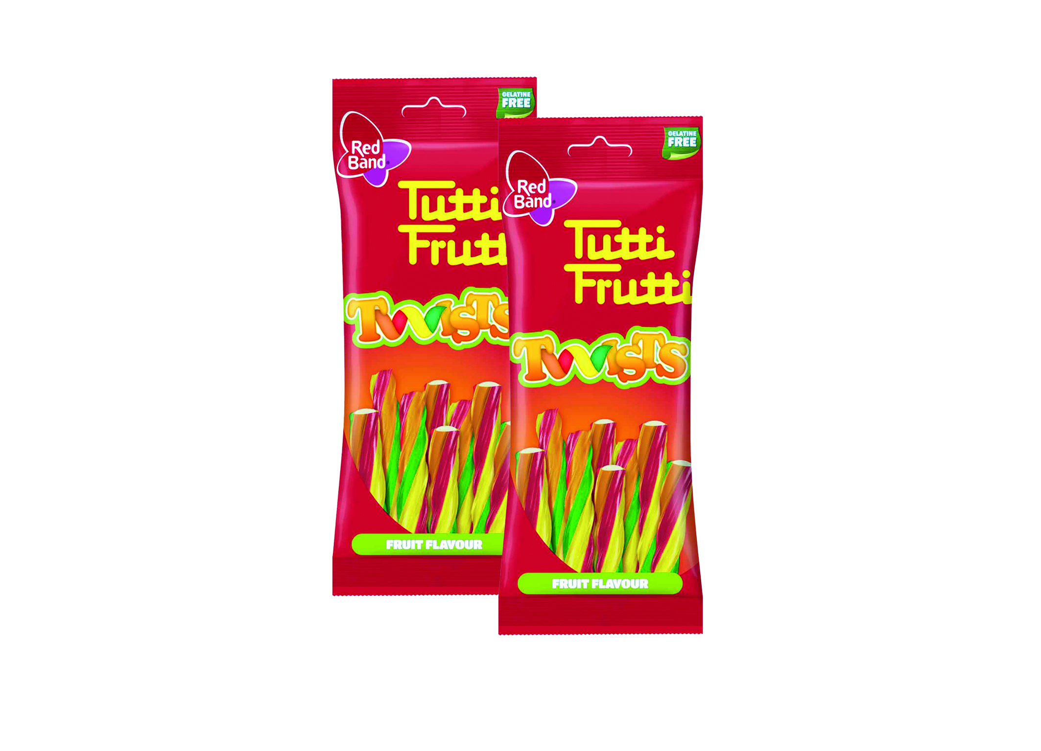 (Bild für) Red Band Tutti Frutti Twists 100g 24