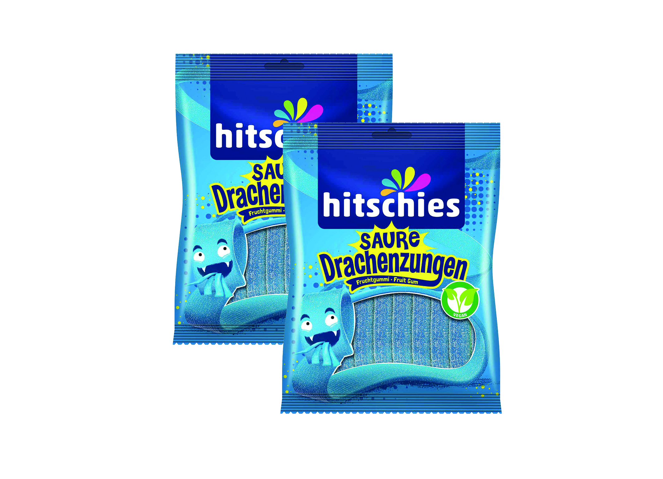 (Bild für) Hitschies Saure Drachenzungen blau 125g 20