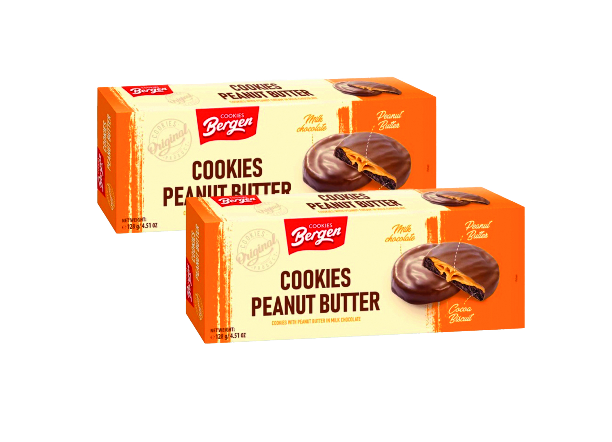 (Bild für) Bergen Peanut Butter Cookies 128g 18
