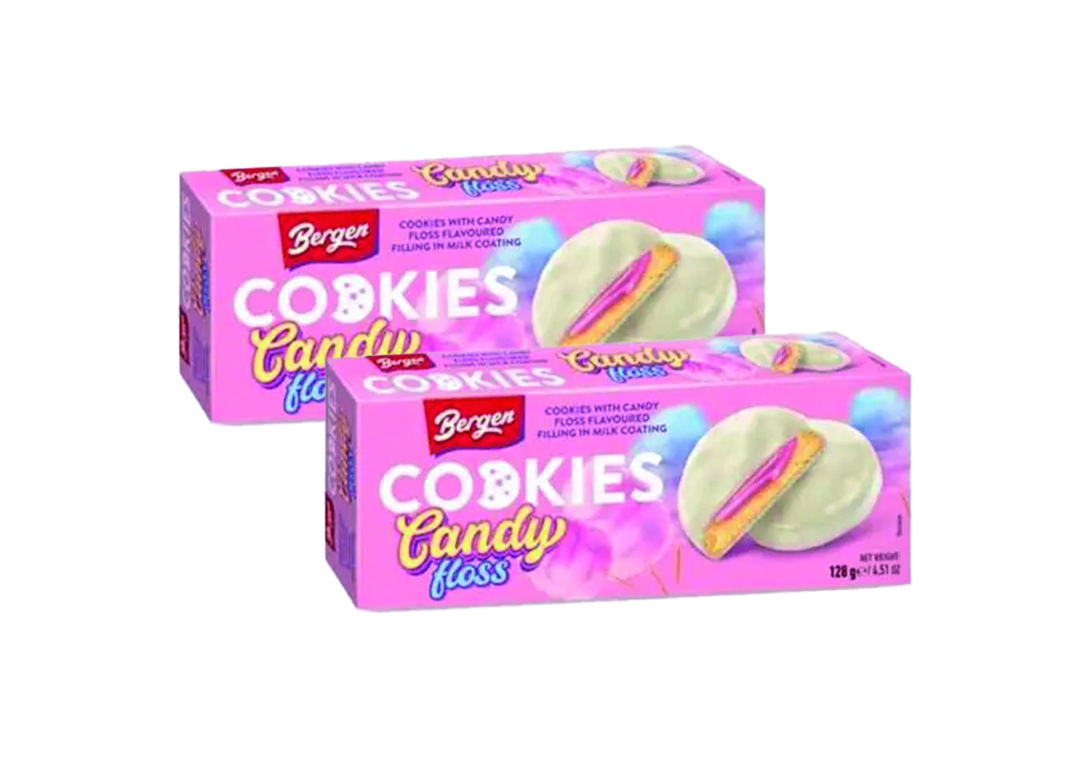 (Bild für) Bergen Candy Floss Cookies 128g 18