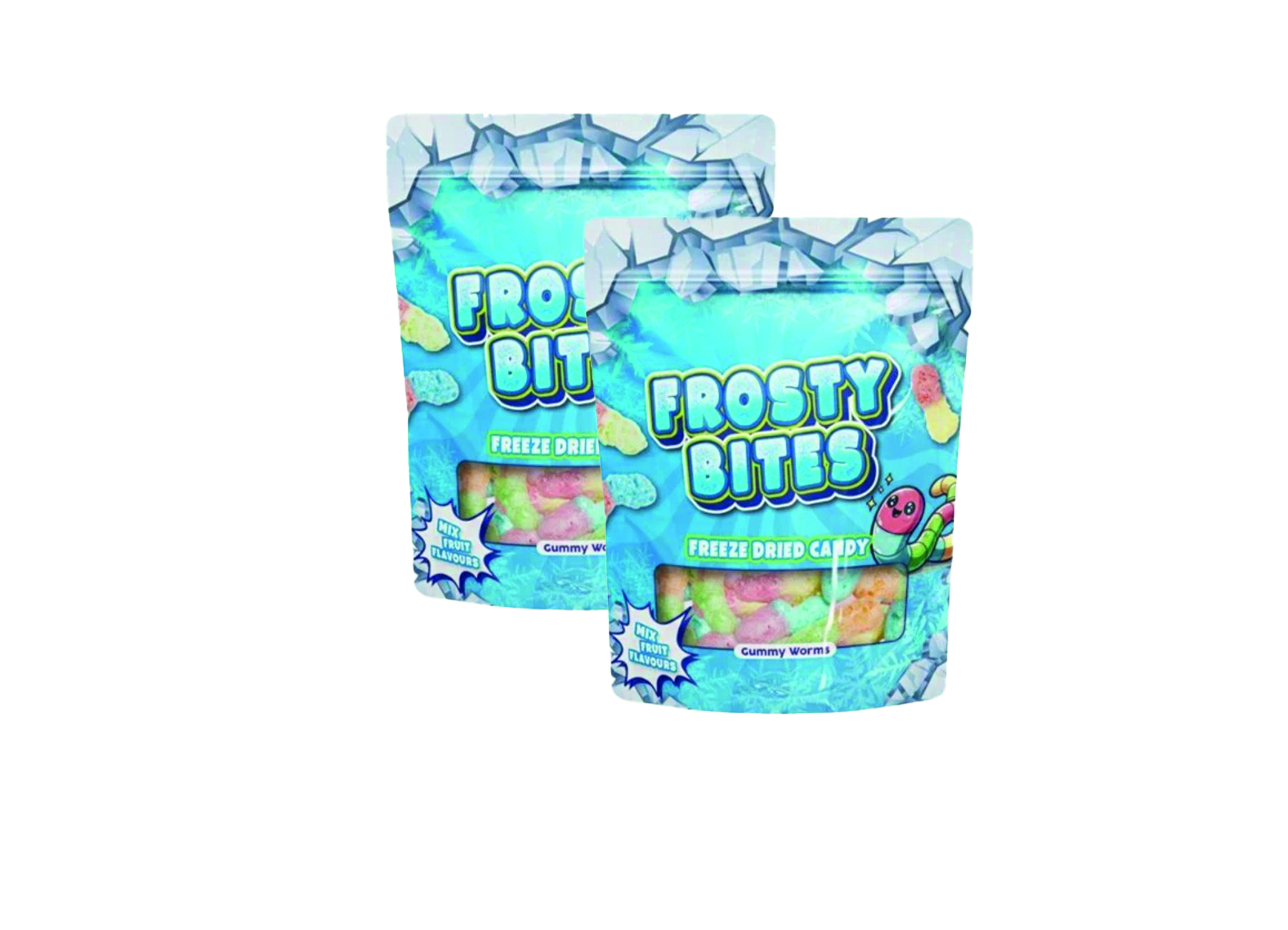 (Bild für) Frosty Bites Sour Worms 50g 24