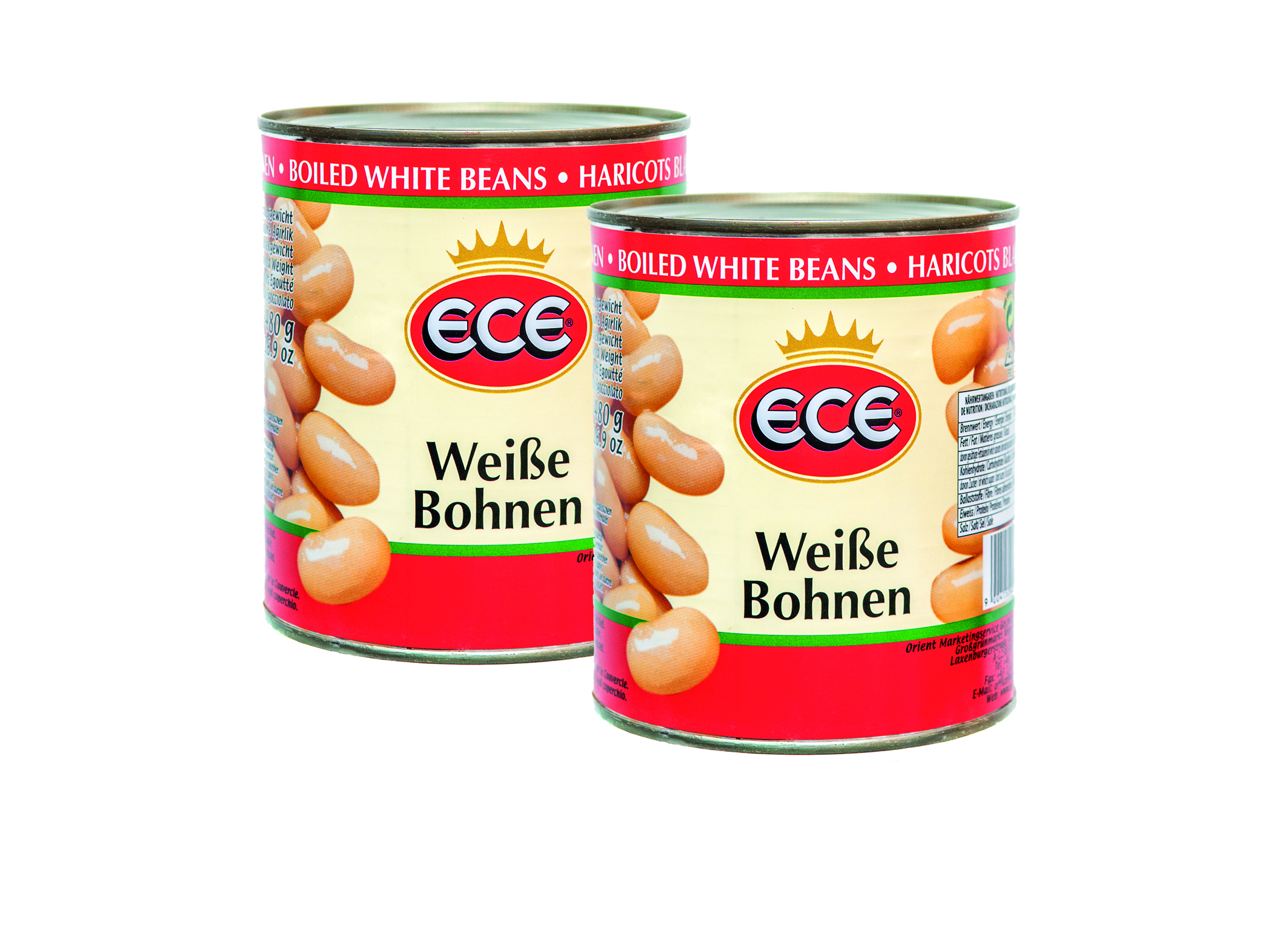 (Bild für) Ece weiße Bohnen gek. 800g 12