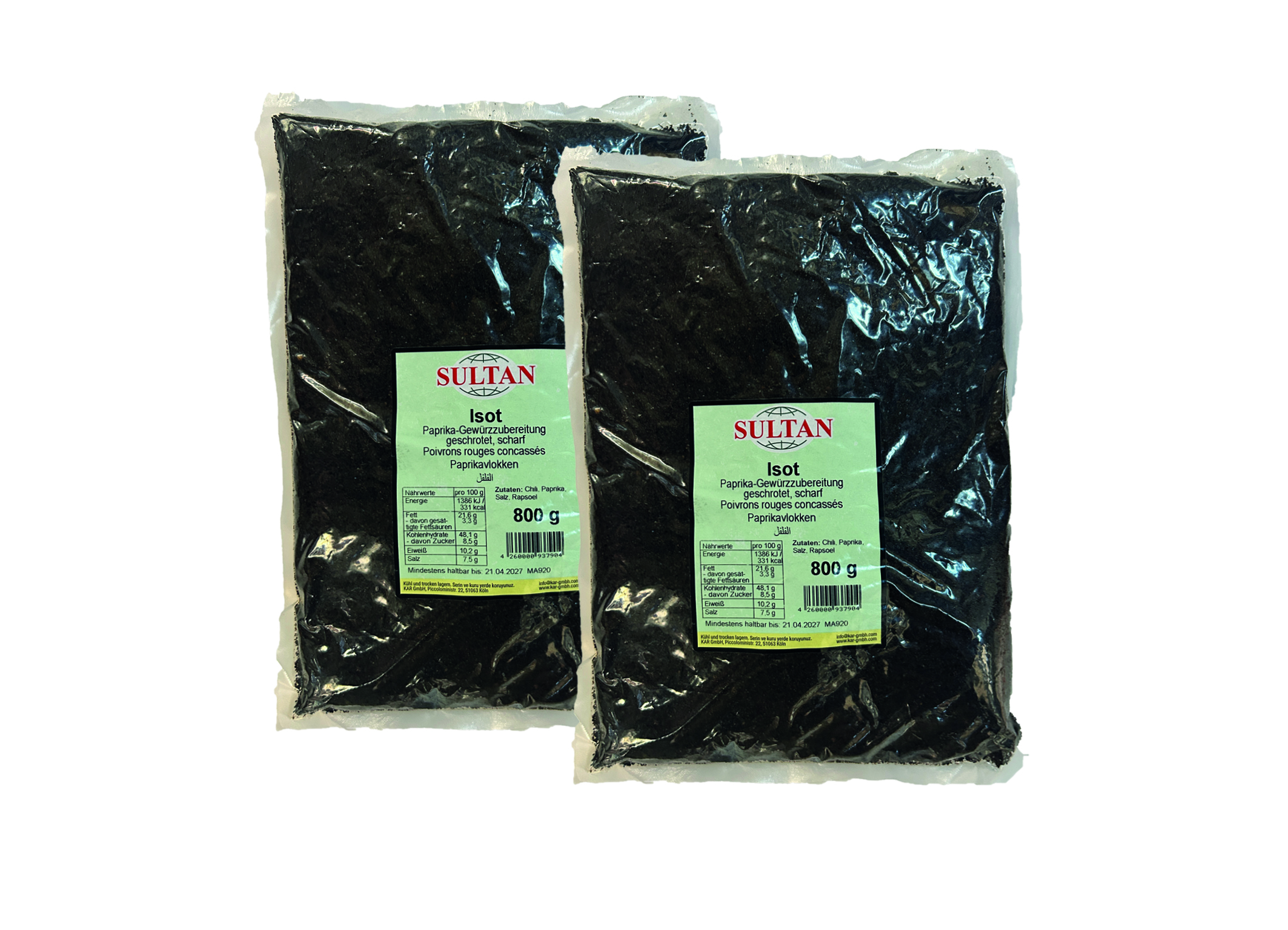 (Bild für) Sultan Paprikaflocken Isot 800g 1