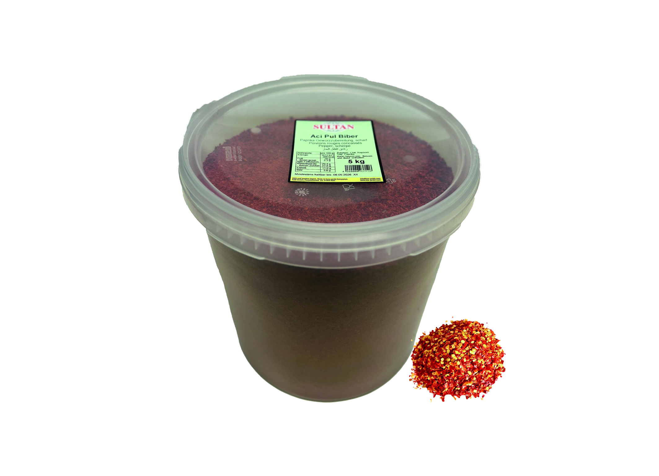 (Bild für) Sultan Paprikaflocken mit Kern 5kg 1