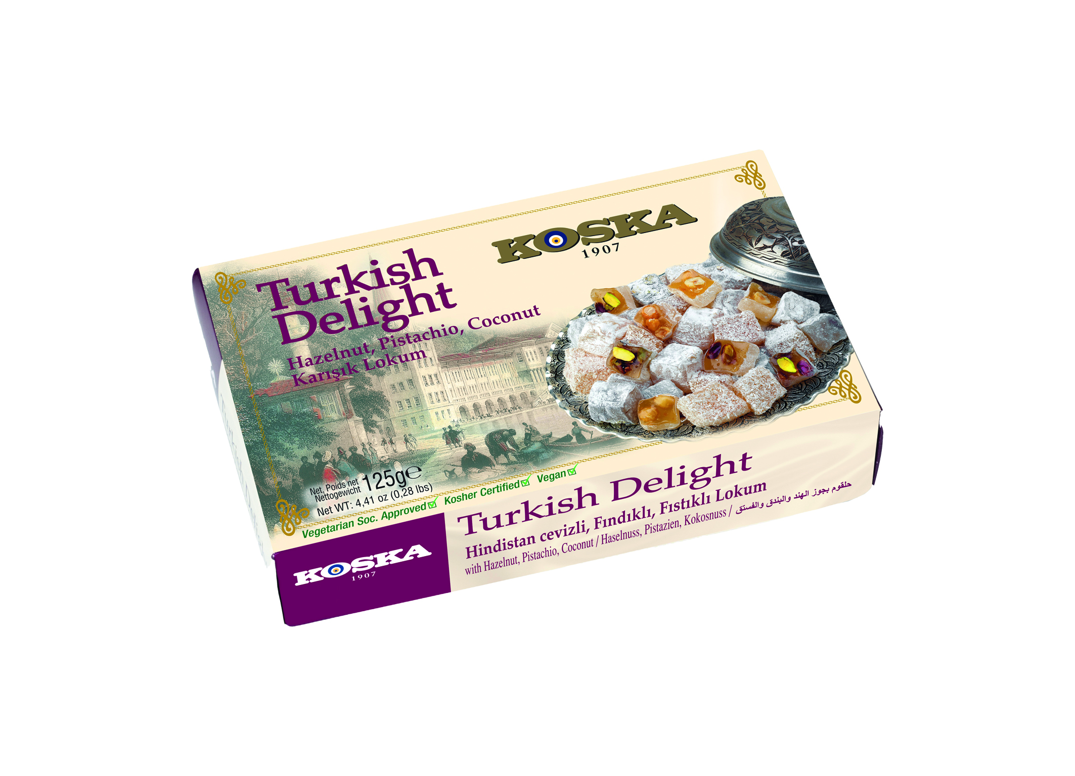 (Bild für) Koska Lokum Mix Haselnuss 125g