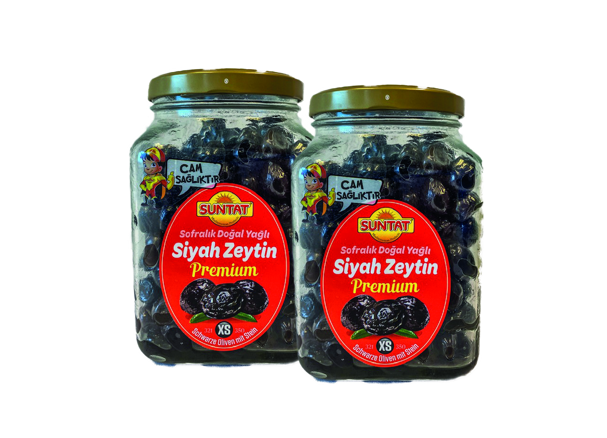 (Bild für) Suntat schwarze Oliven Sele 900g 6