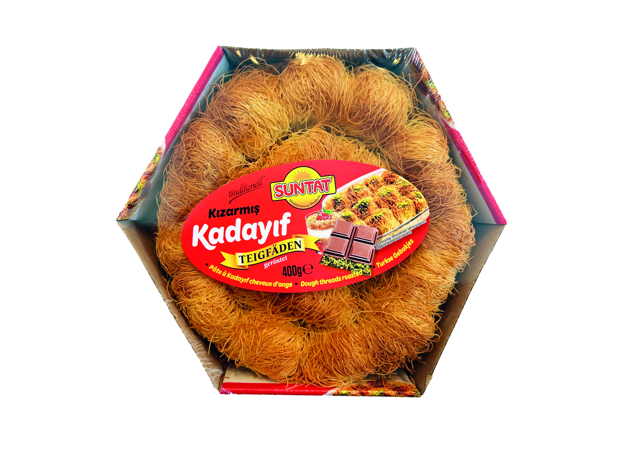 (Bild für) Suntat Kadayif Teigfäden geröstet 400g 1