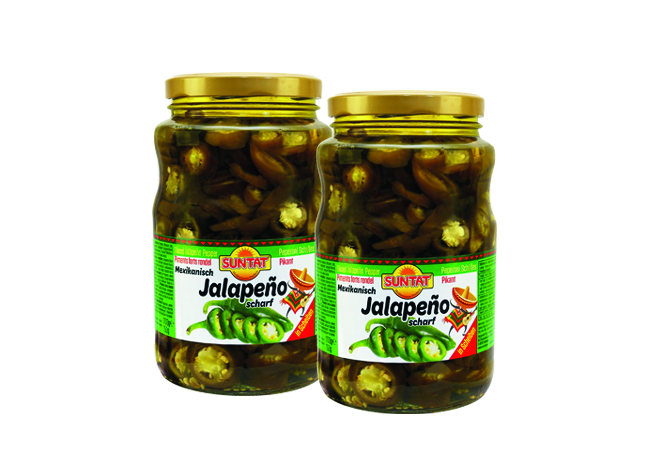(Bild für) Suntat Jalapeno in Scheiben 640g 12