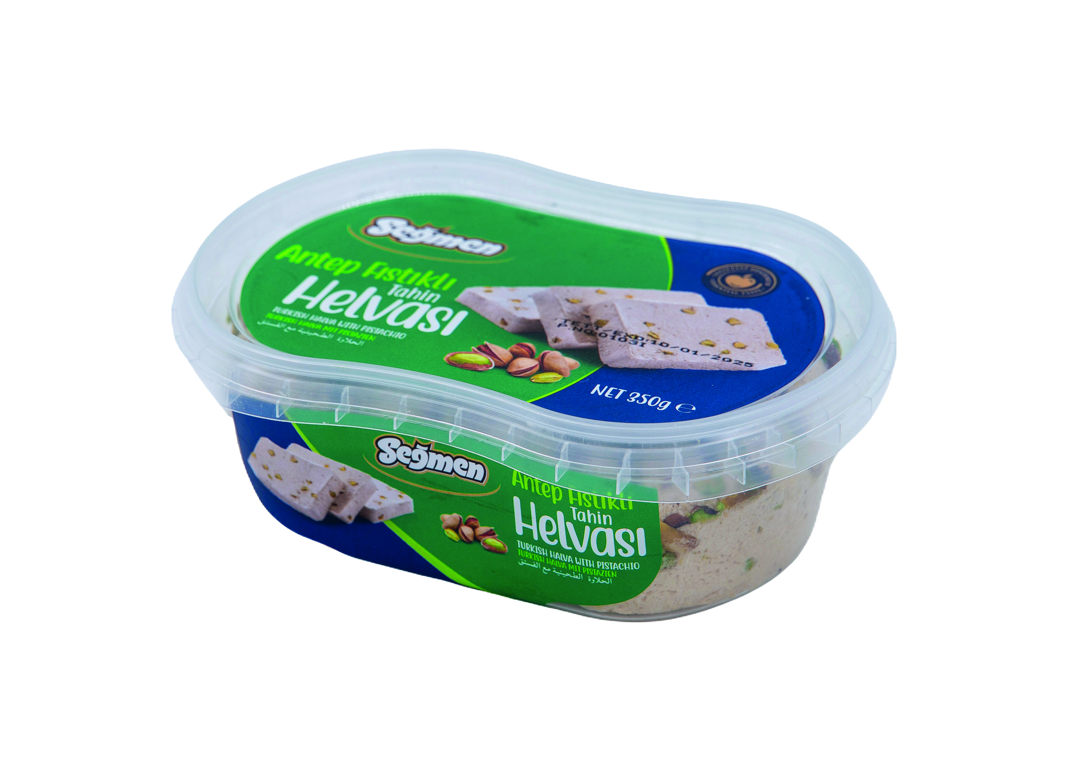(Bild für) Segmen Halva mit Pistazie 350g 12