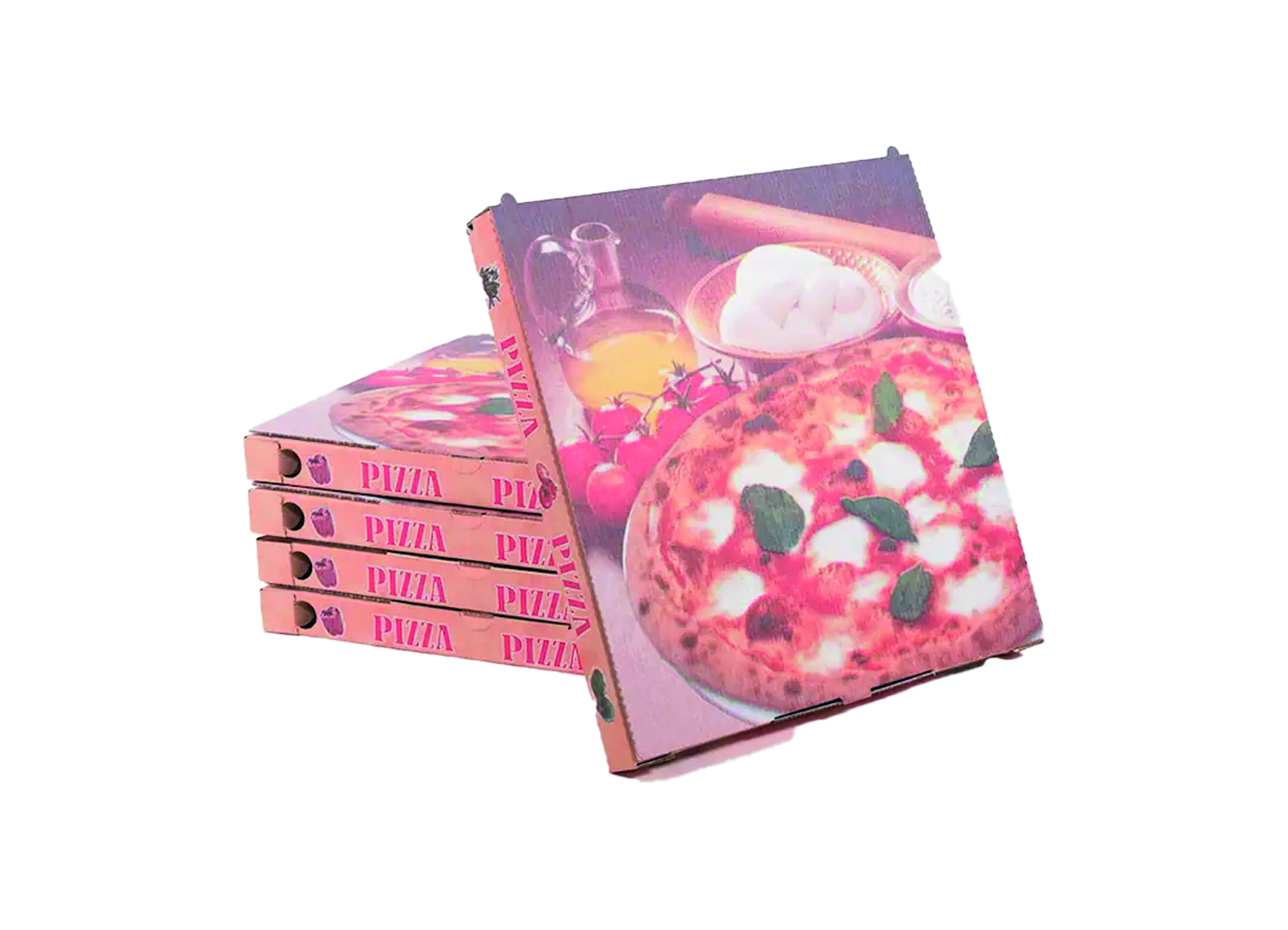 (Bild für) Pizzakarton H 360x360x40mm KBWKB 100