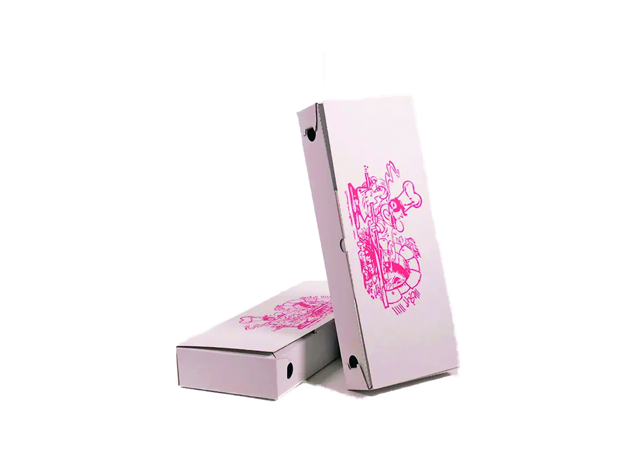 (Bild für) Pizzakarton R 400x160x10mm KBWKB 100