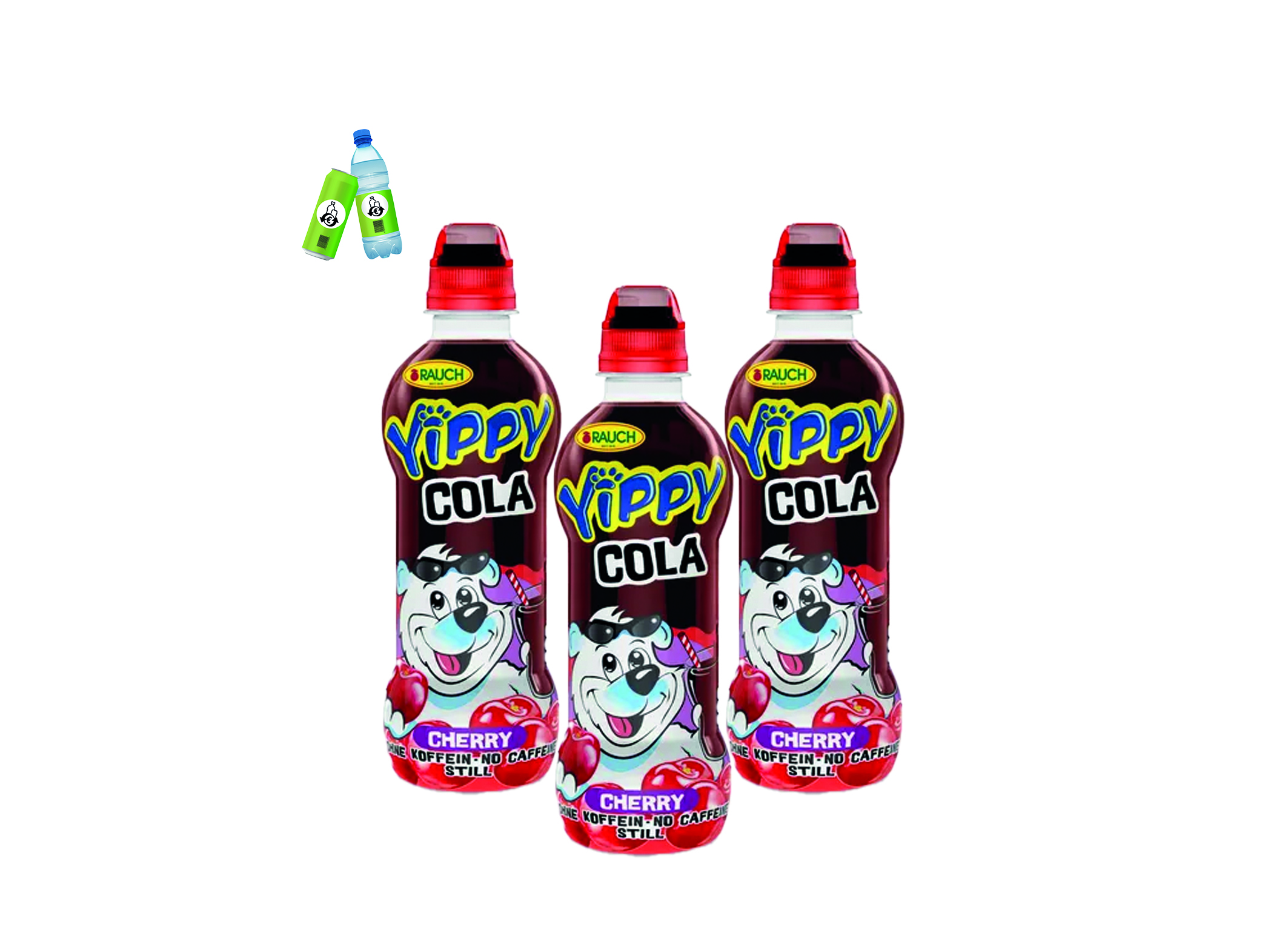 (Bild für) Rauch Yippy Cola Cherry 0,33L PET EWP 12
