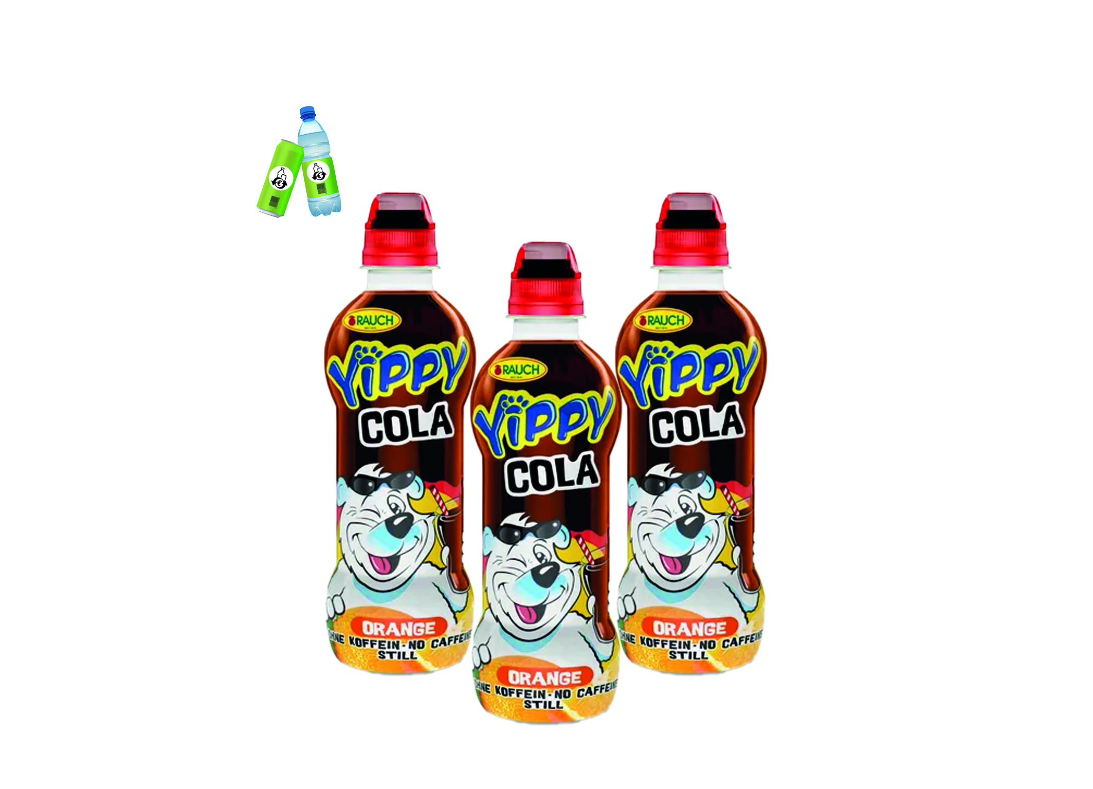 (Bild für) Rauch Yippy Cola Orange 0,33L PET EWP 12